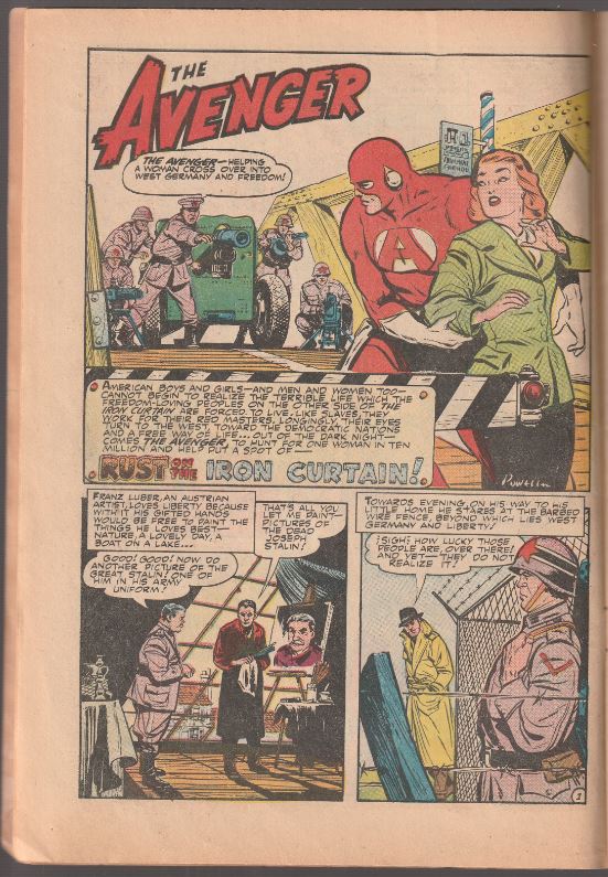 The Avenger #3 (A-1 #133, 1955) - Bob Powell Robot cover & art