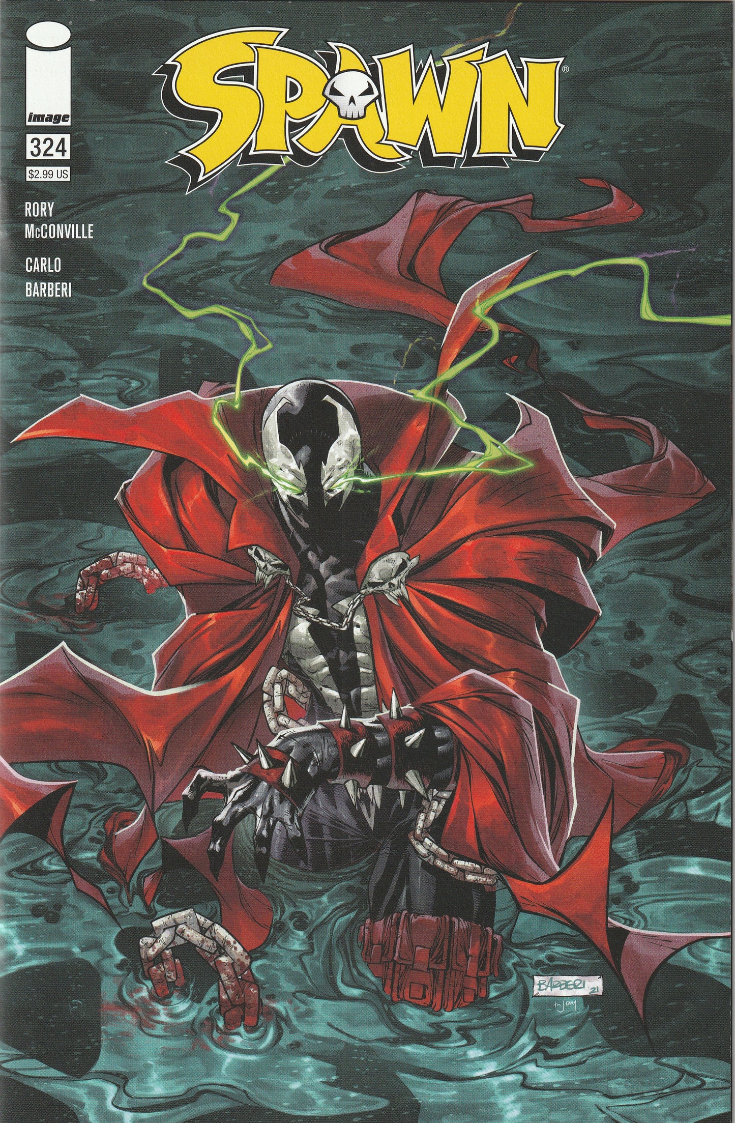 Spawn #324 (2021) - Cover B Carlo Barberi Variant Cover