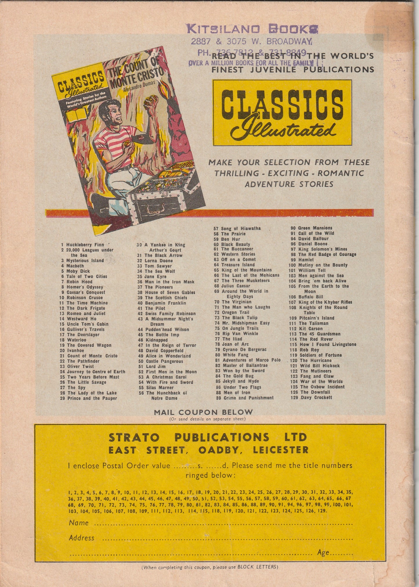 Classics Illustrated #52 - First Men in the Moon - British edition
