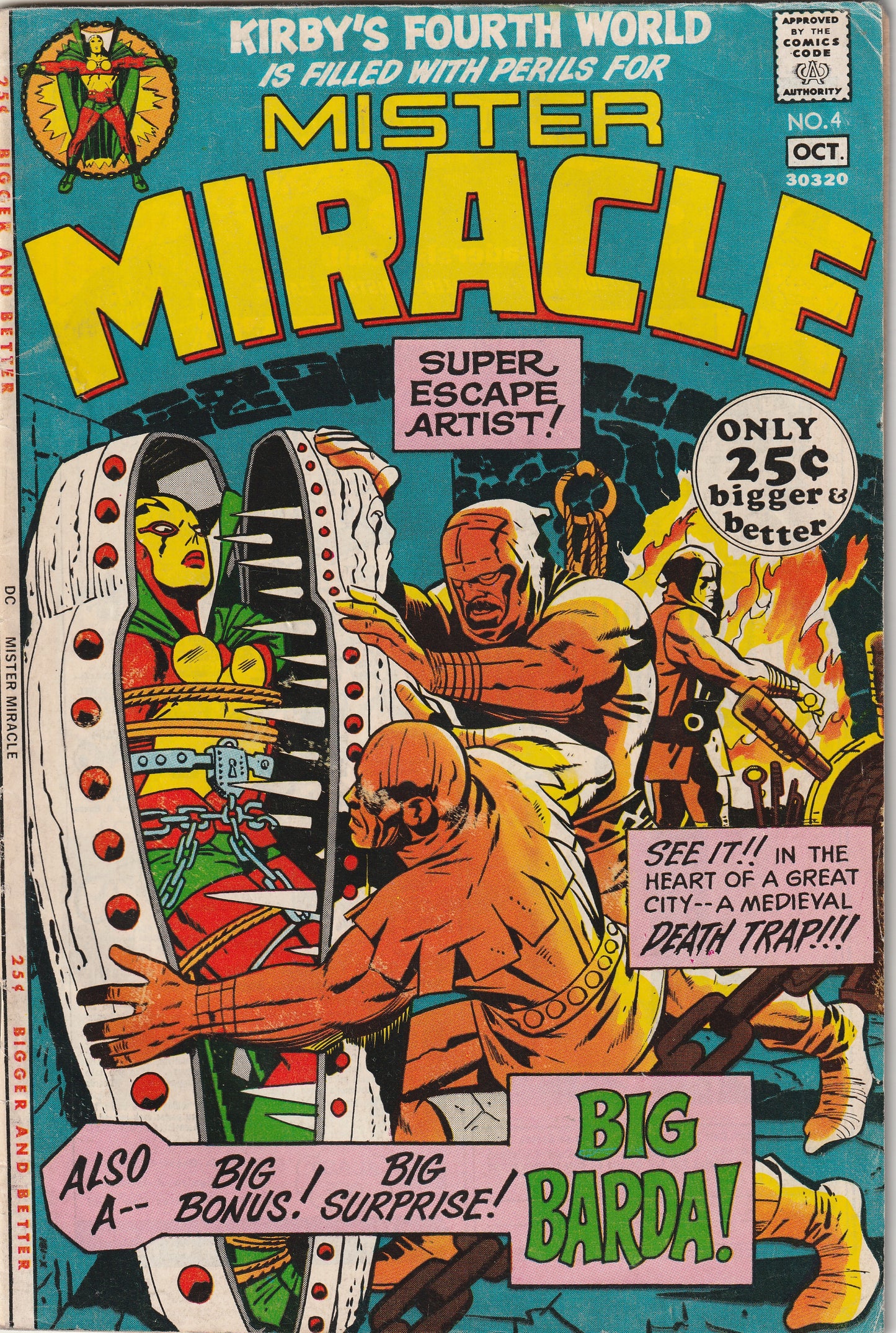Mister Miracle #4 (1971) - 1st Appearance of Big Barda. Double Size issue