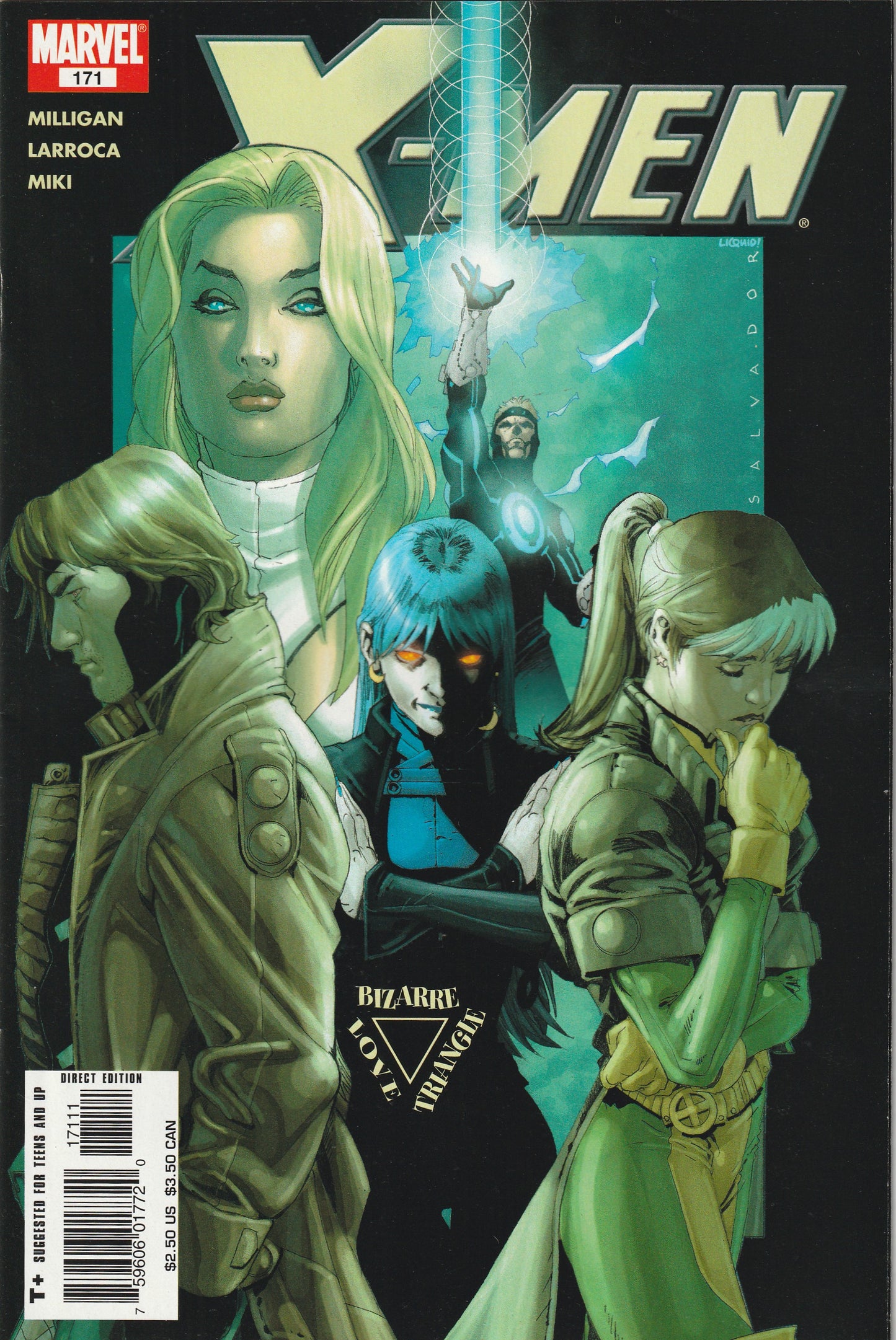 X-Men #171 (2005) - 1st Appearance of Bling! , Flubber, Onyxx, Rain Boy, and Foxx