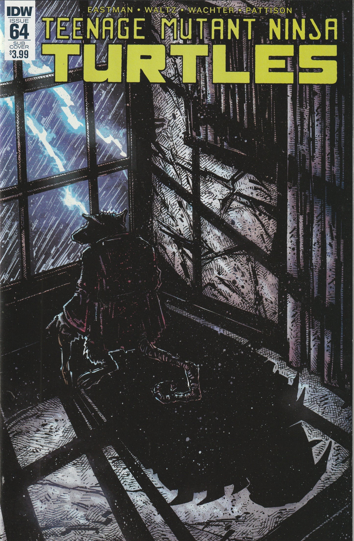 Teenage Mutant Ninja Turtles #64 (2016) - Kevin Eastman Subscription Variant Cover
