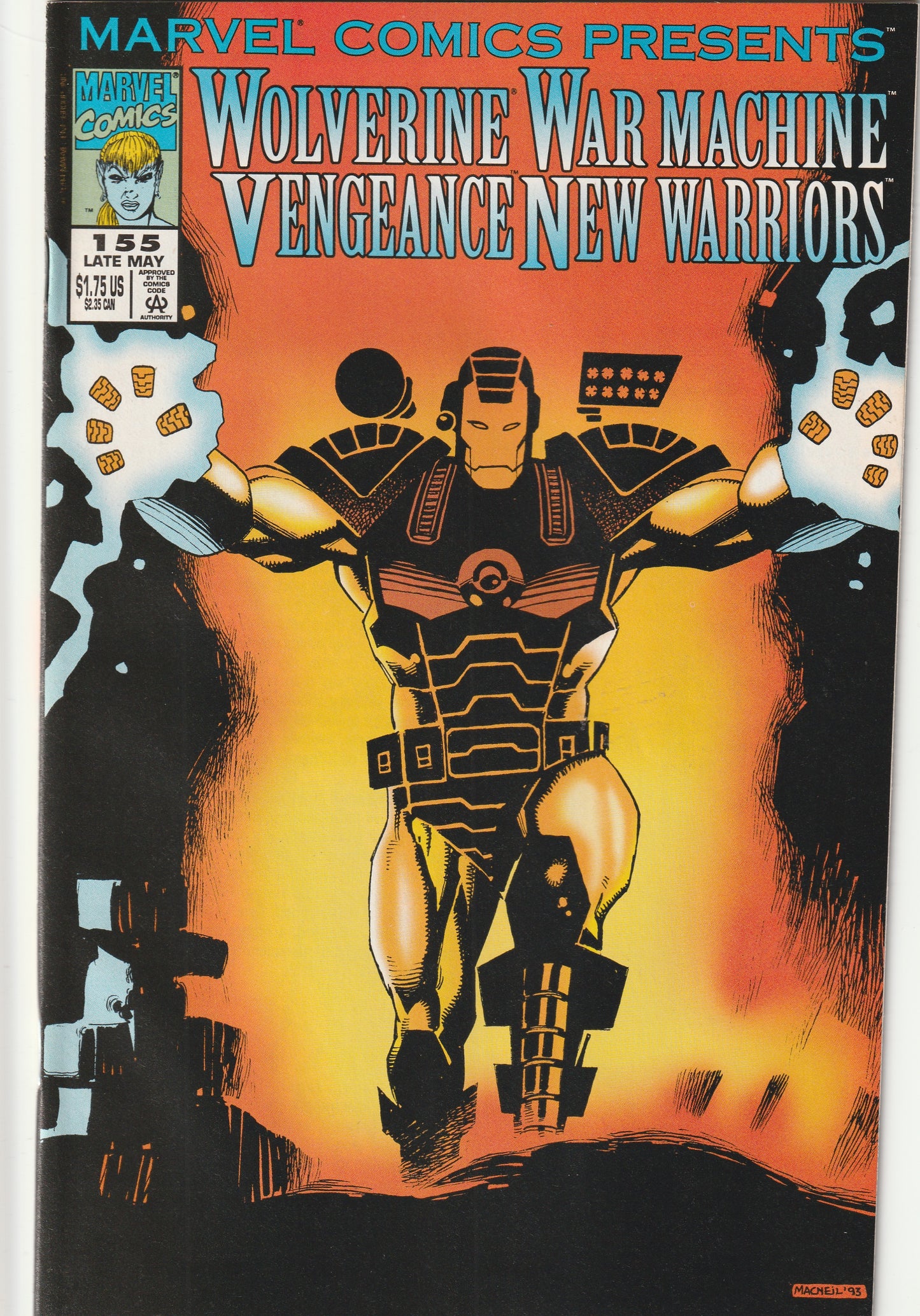 Marvel Comics Presents #155 (1994) - Wolverine, War Machine, Vengeance, New Warriors