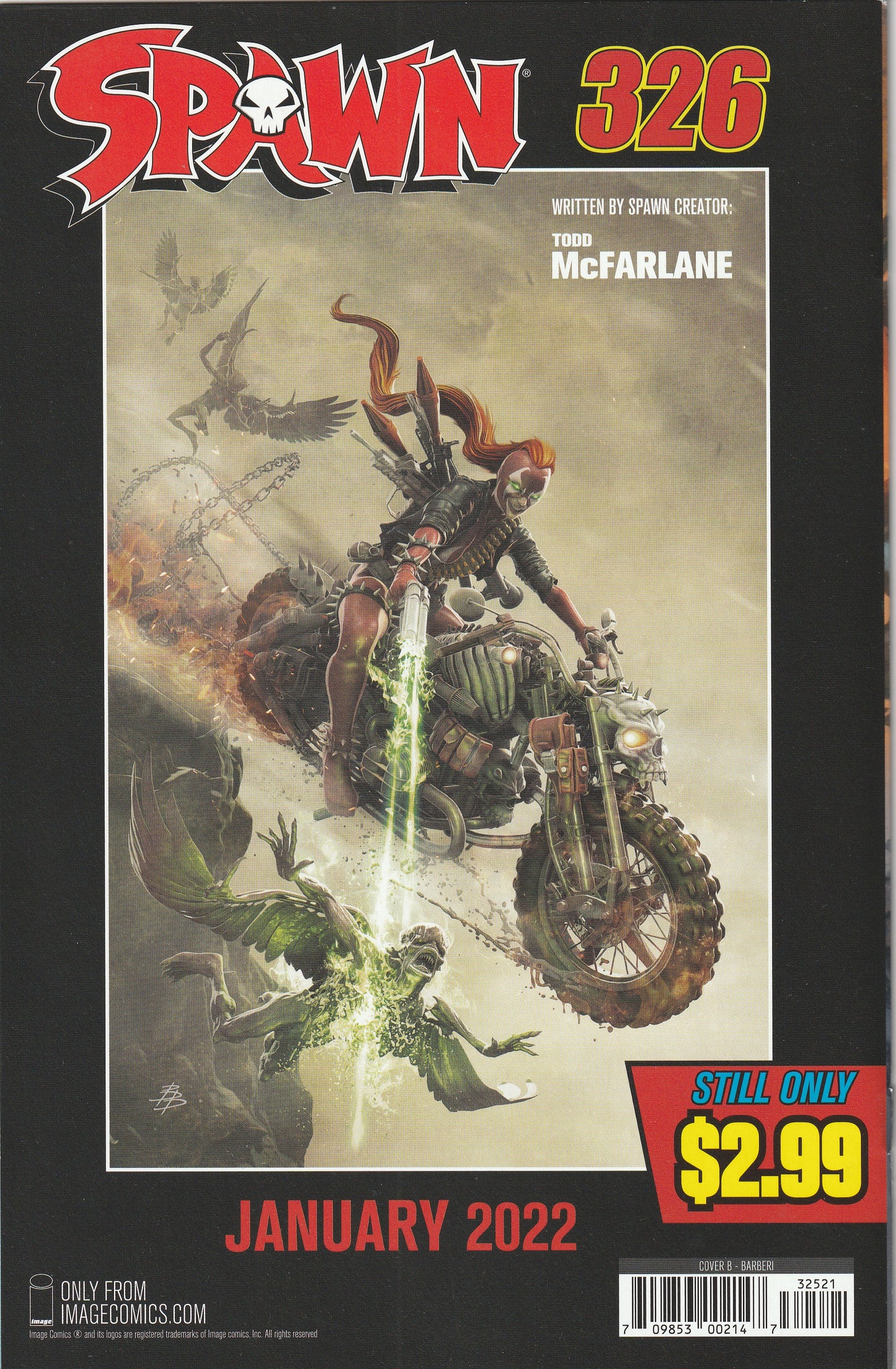 Spawn #325 (2022) - Cover B Carlo Barberi Variant Cover