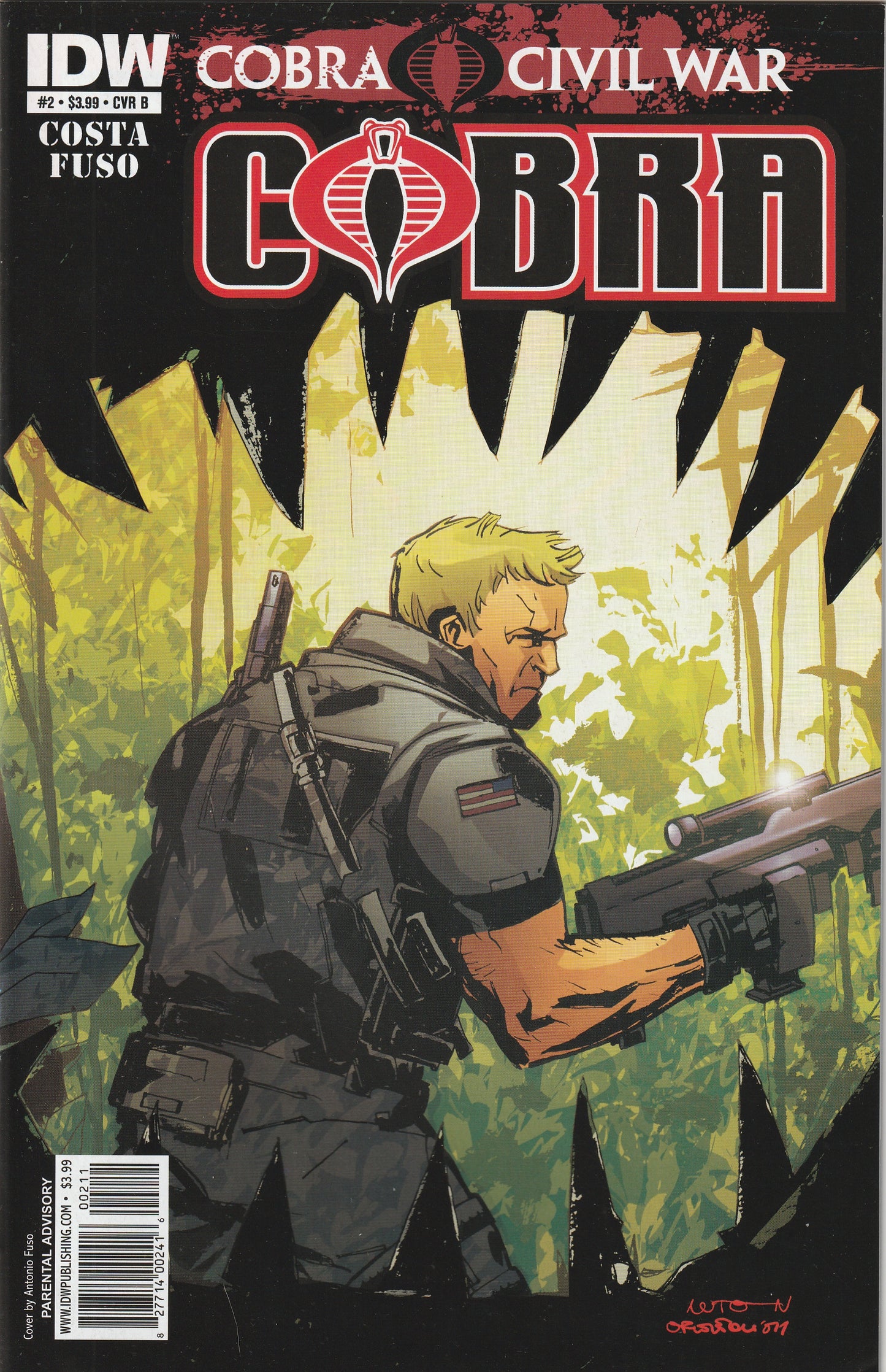 G.I. Joe: Cobra #2 (2011) - Cover B by Antonio Fuso