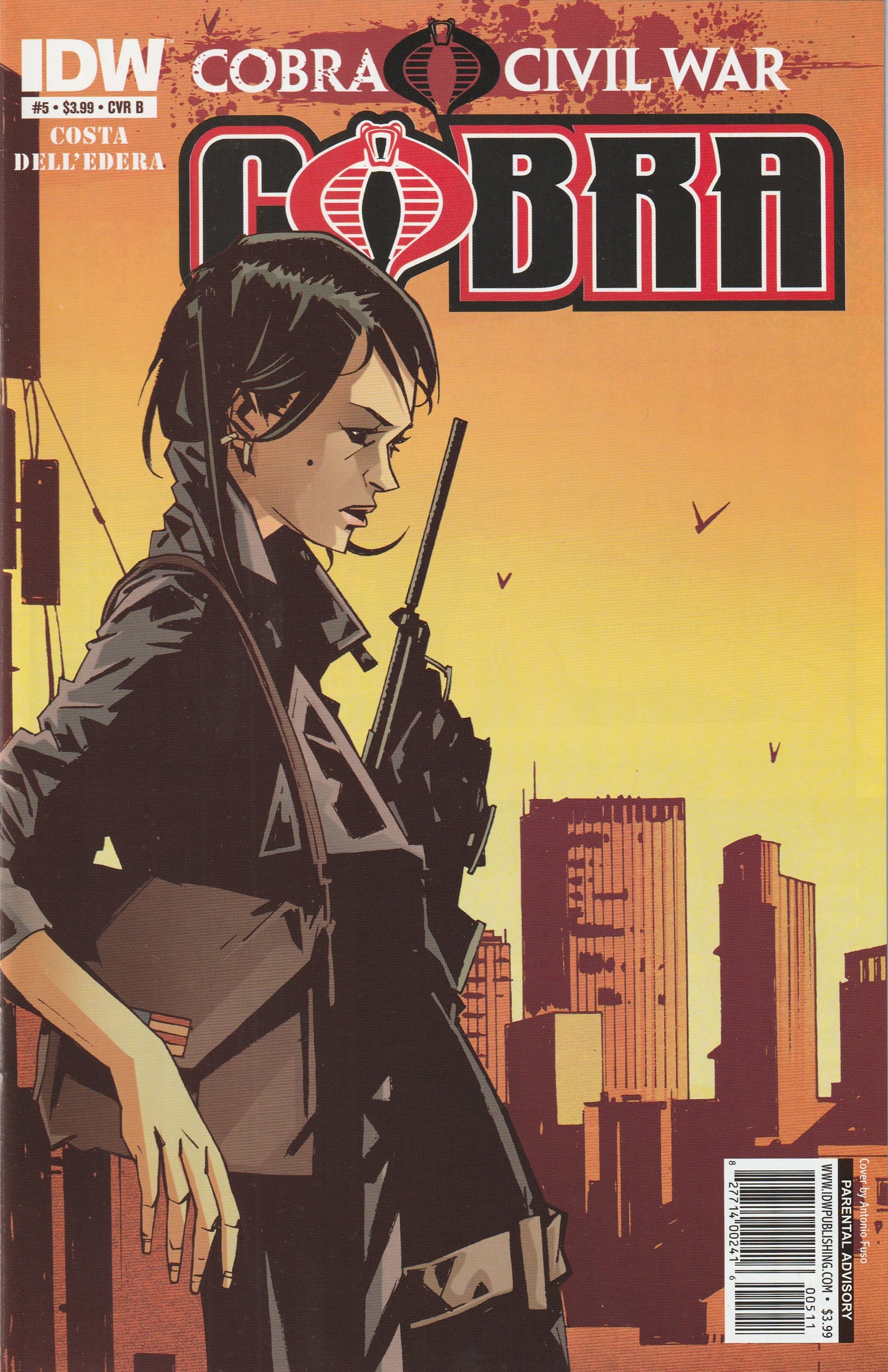 G.I. Joe: Cobra #5 (2011) - Cover B by Antonio Fuso