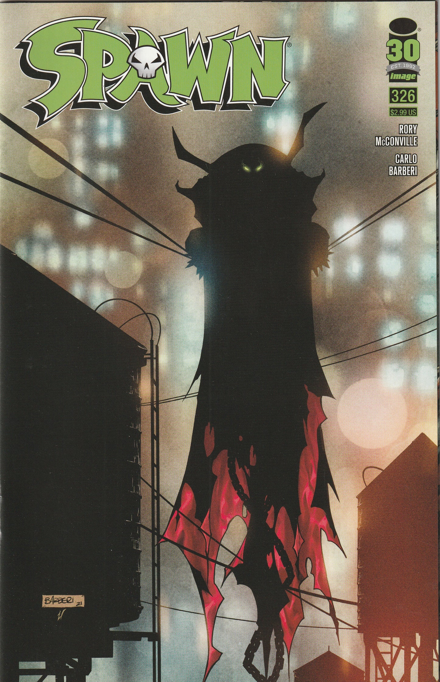 Spawn #326 (2022) - Cover B Carlo Barberi Variant Cover
