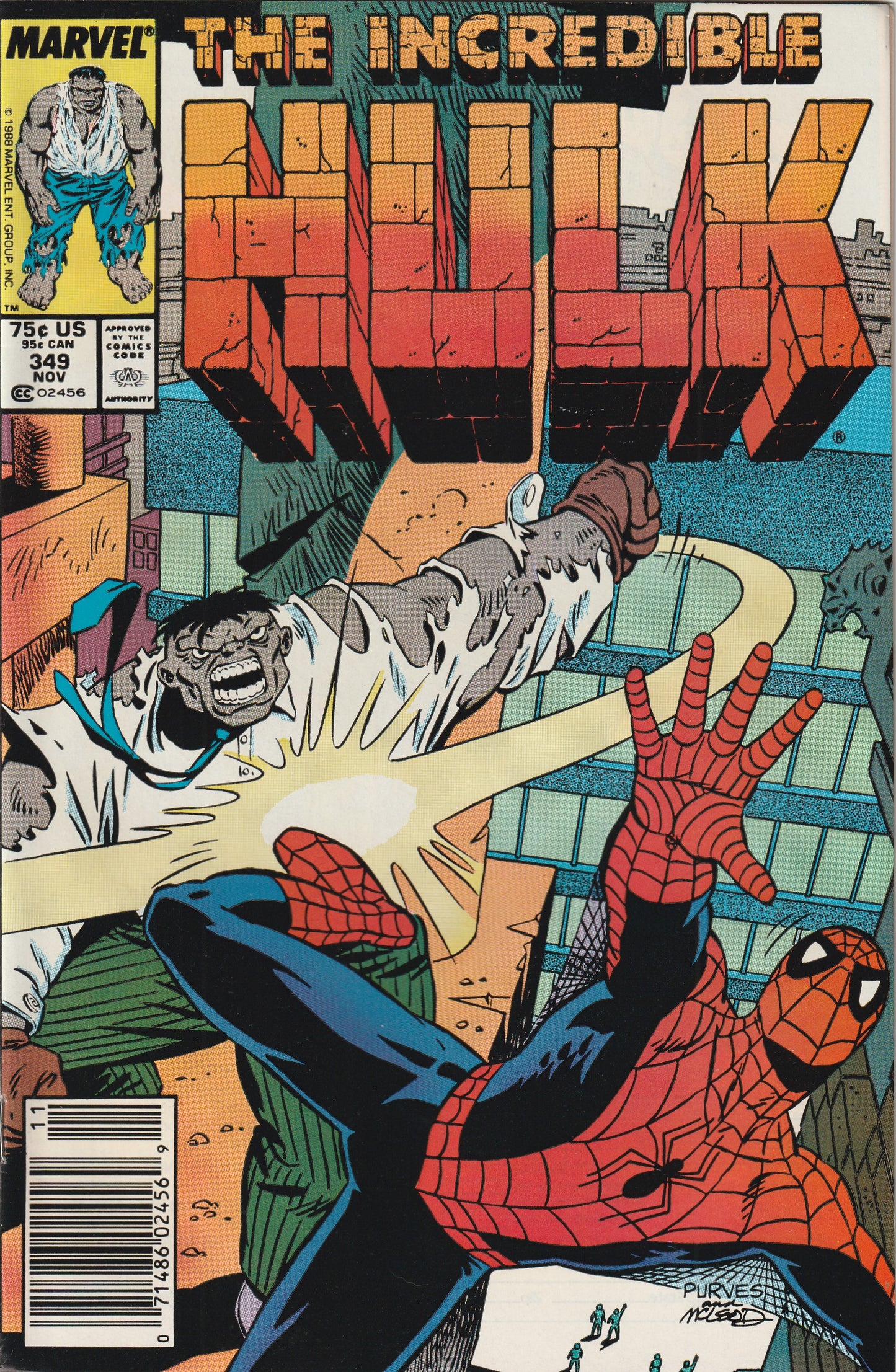 Incredible Hulk #349 (1988) - Newsstand edition
