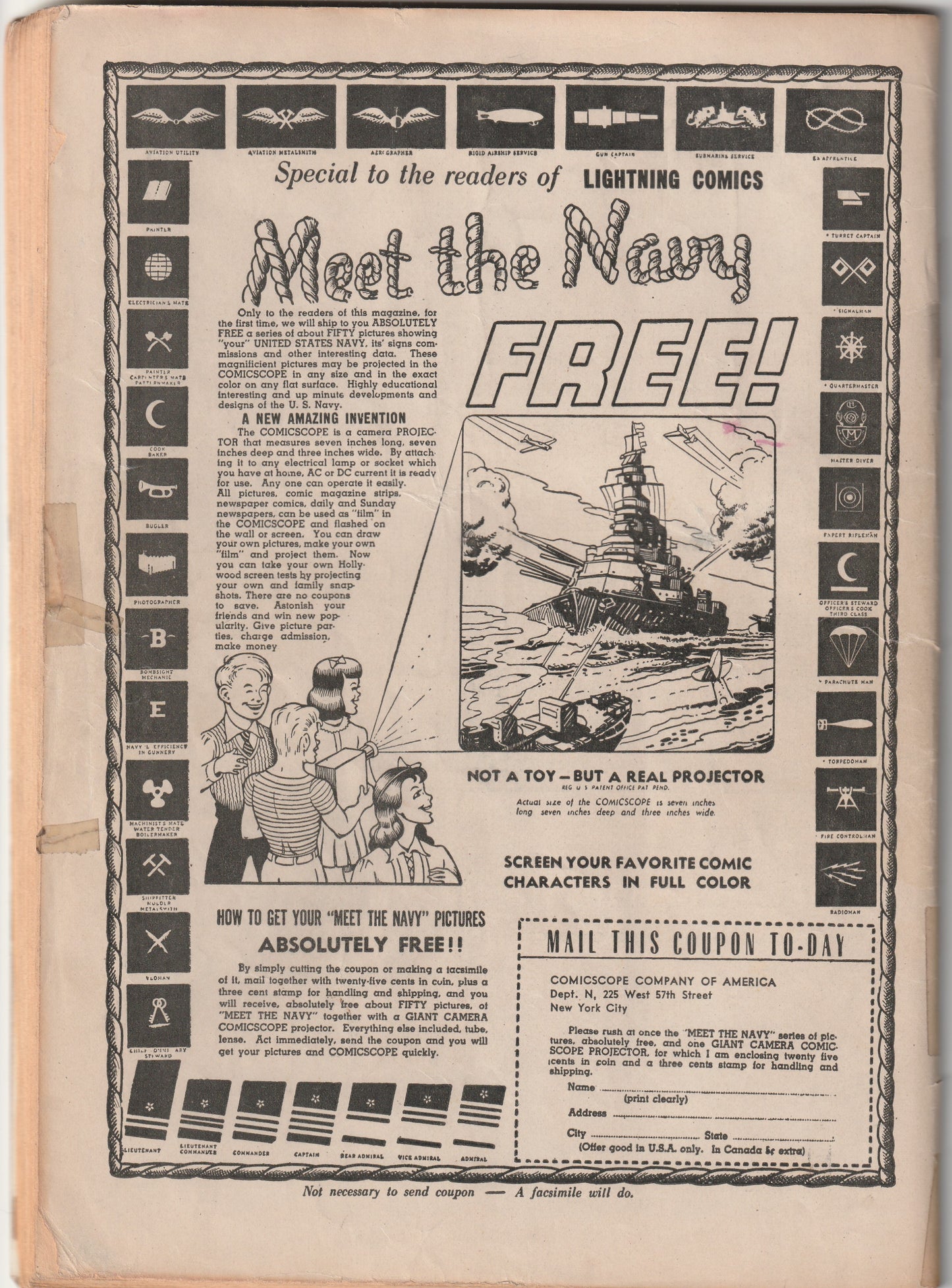 Lightning Comics Vol 3 #1 (1942) - Intro Lightning Girl & The Sword