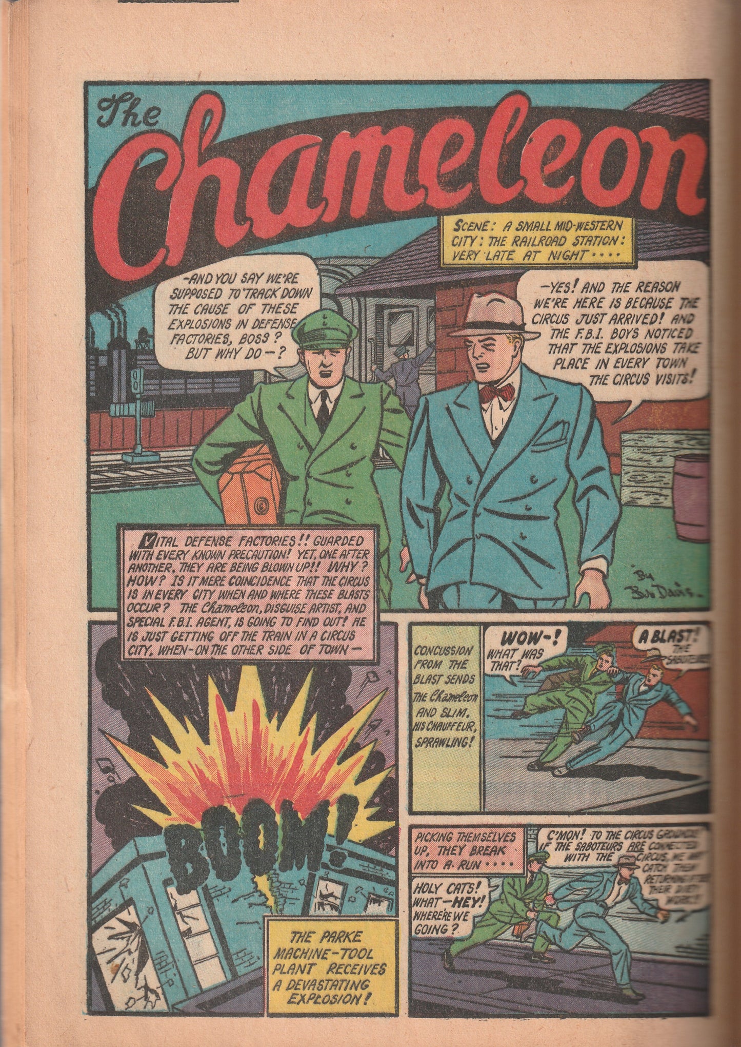Target Comics Vol 2 #6 (1941) - Red Seal with White Streak