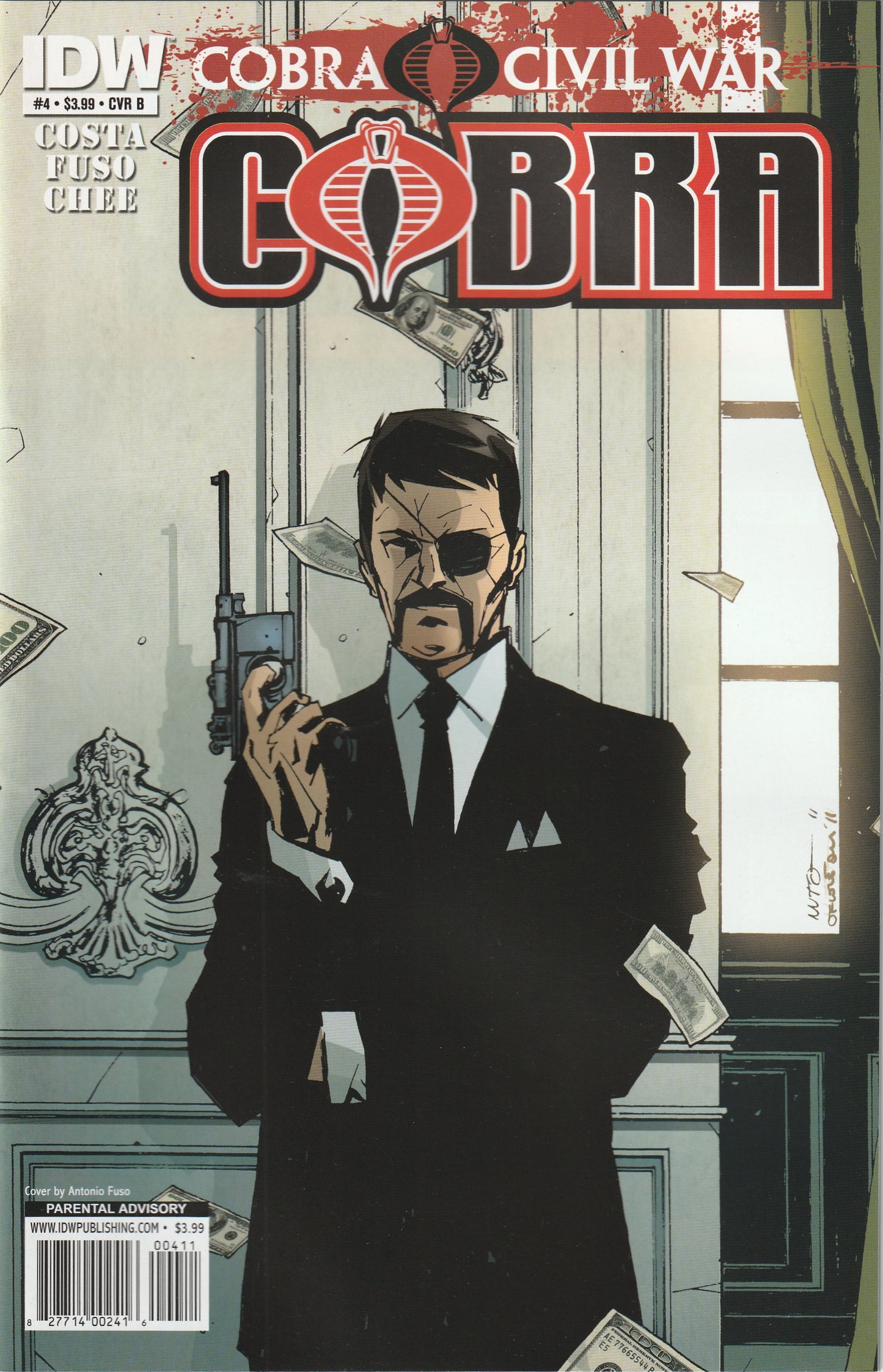G.I. Joe: Cobra #4 (2011) - Cover B by Antonio Fuso