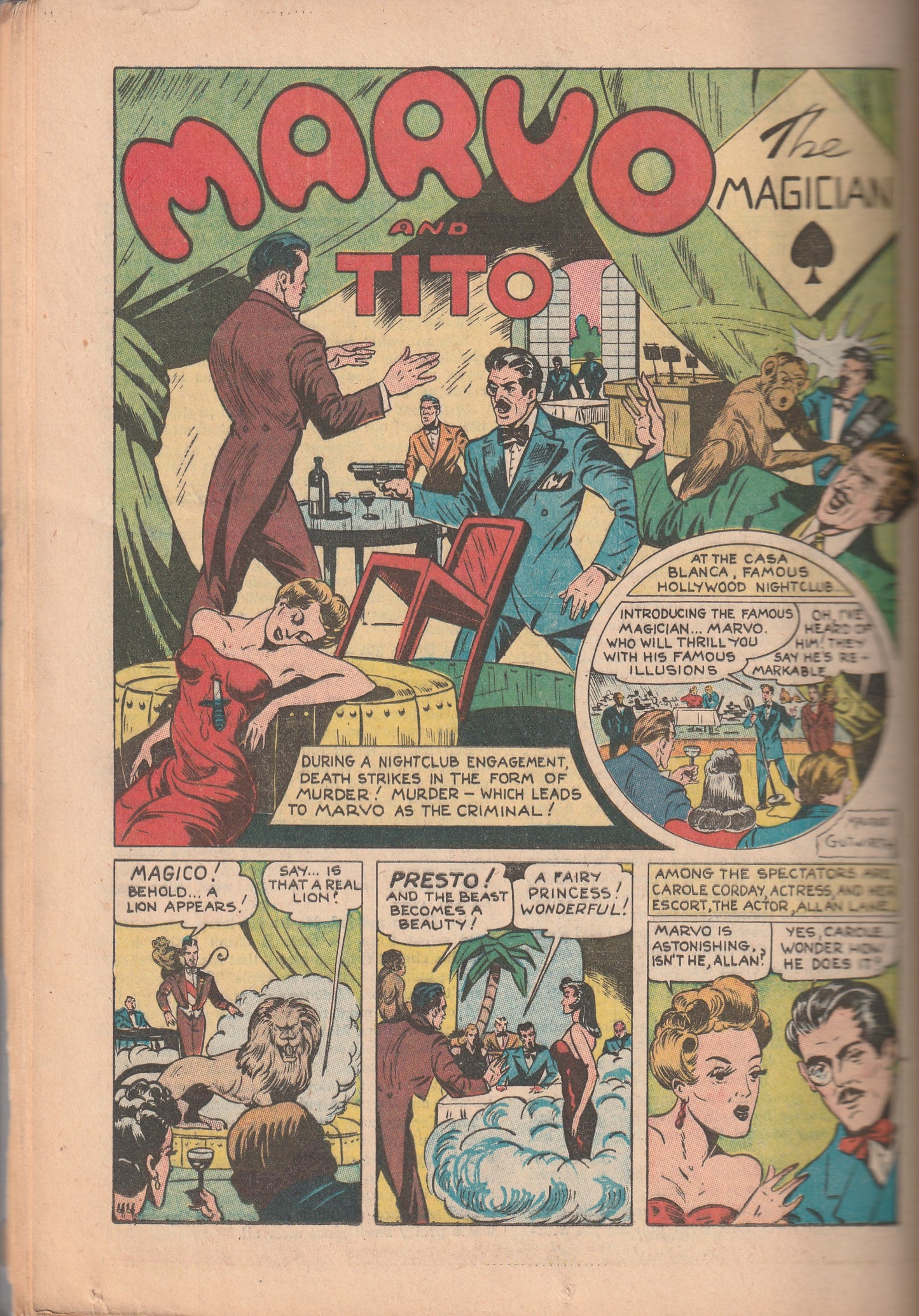 Lightning Comics Vol 3 #1 (1942) - Intro Lightning Girl & The Sword