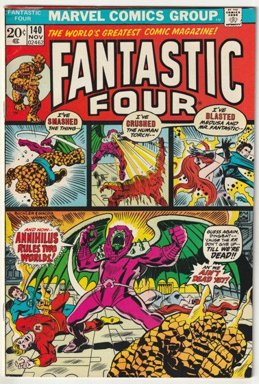 Fantastic Four #140 (1973) - 1st Appearance’s of The Anthrosian race and Tyannan race