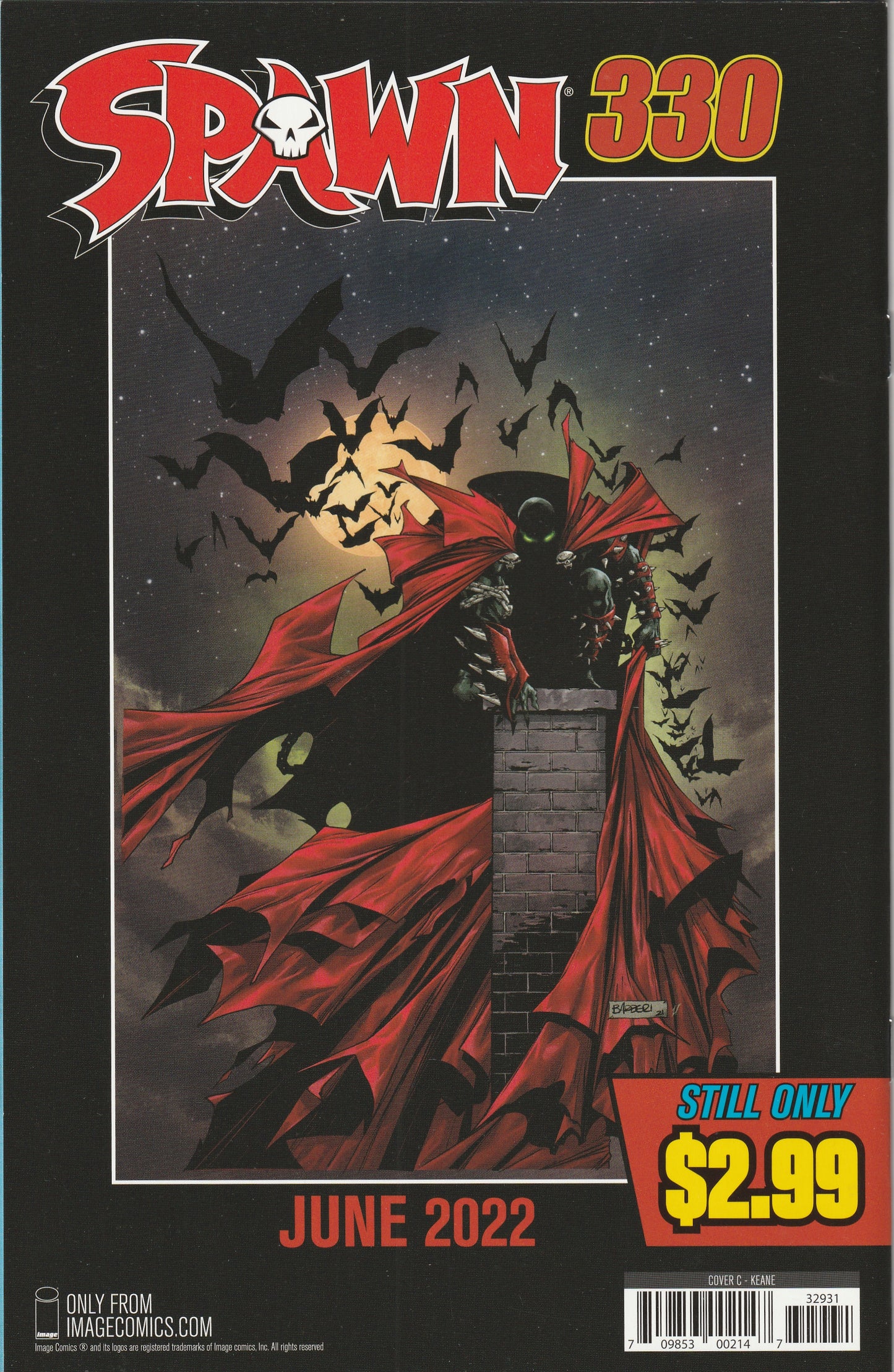 Spawn #329 (2022) - Cover C Kevin Keane Variant Cover
