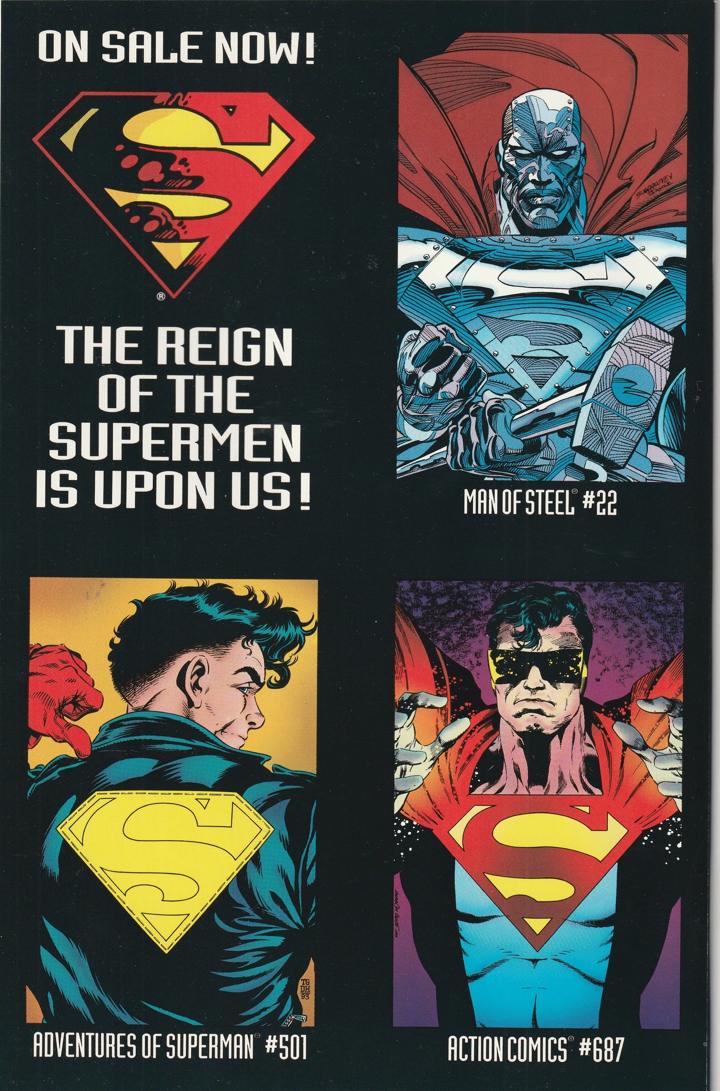 Superman #78 (Vol 2, 1993) - Reign Of The Supermen Collectors Edition Die-Cut cover