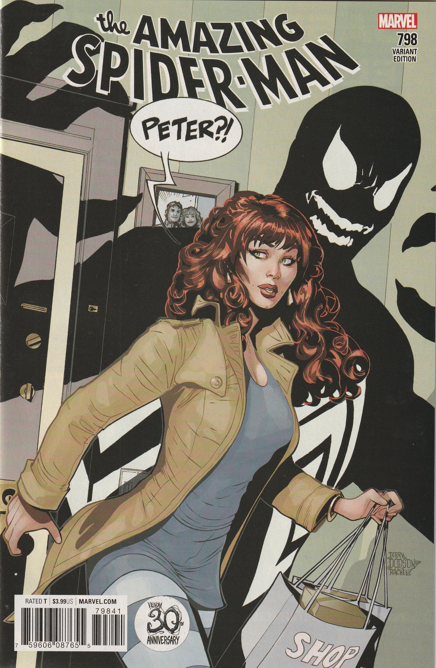 Amazing Spider-Man #798 (2018) - 1st Appearance Norman Osborn as Red Goblin - Dodson Venom 30th Anniversary Variant Cover