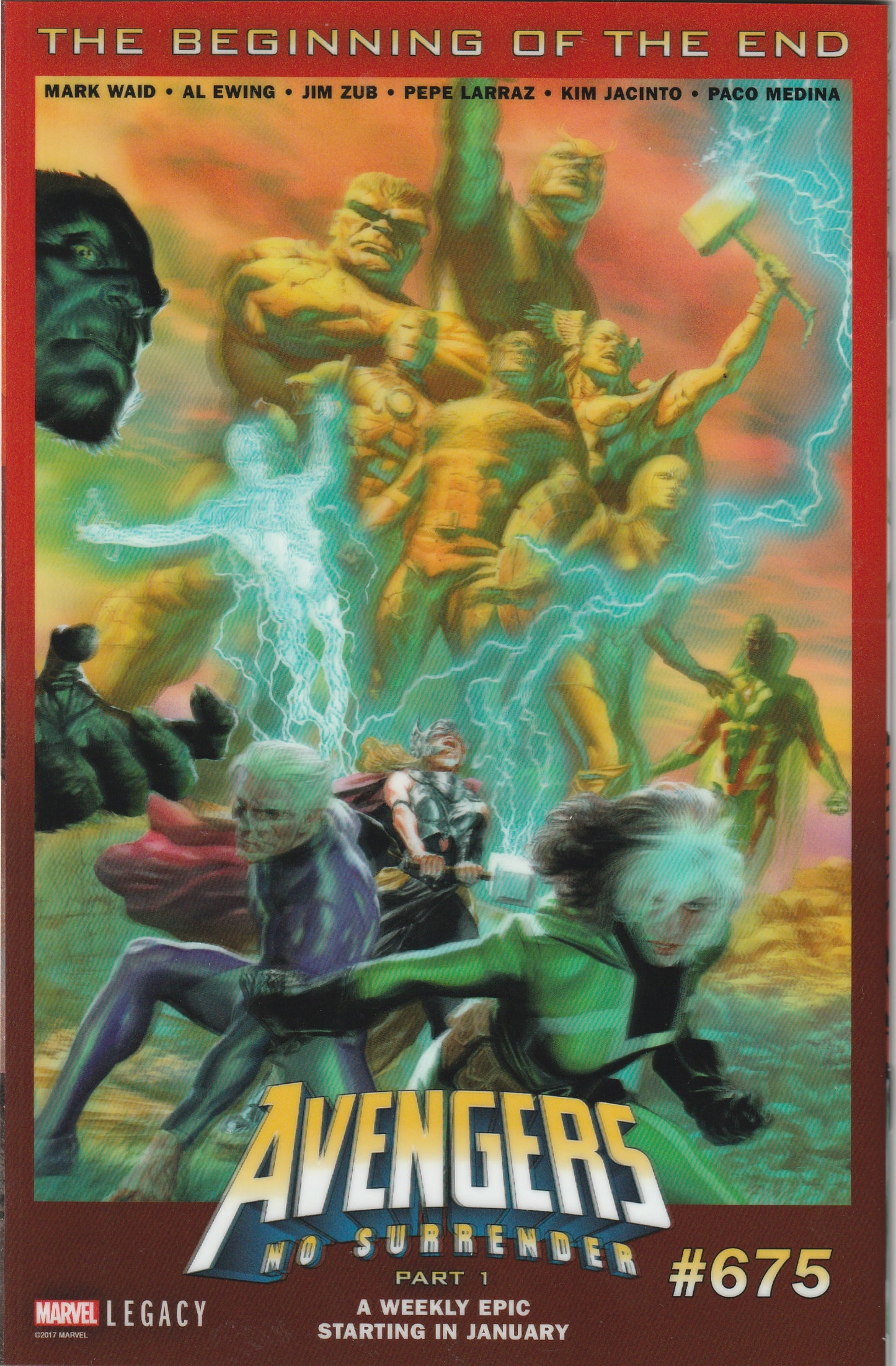 Amazing Spider-Man #789 (2017) - Alex Ross Lenticular Homage Variant Cover