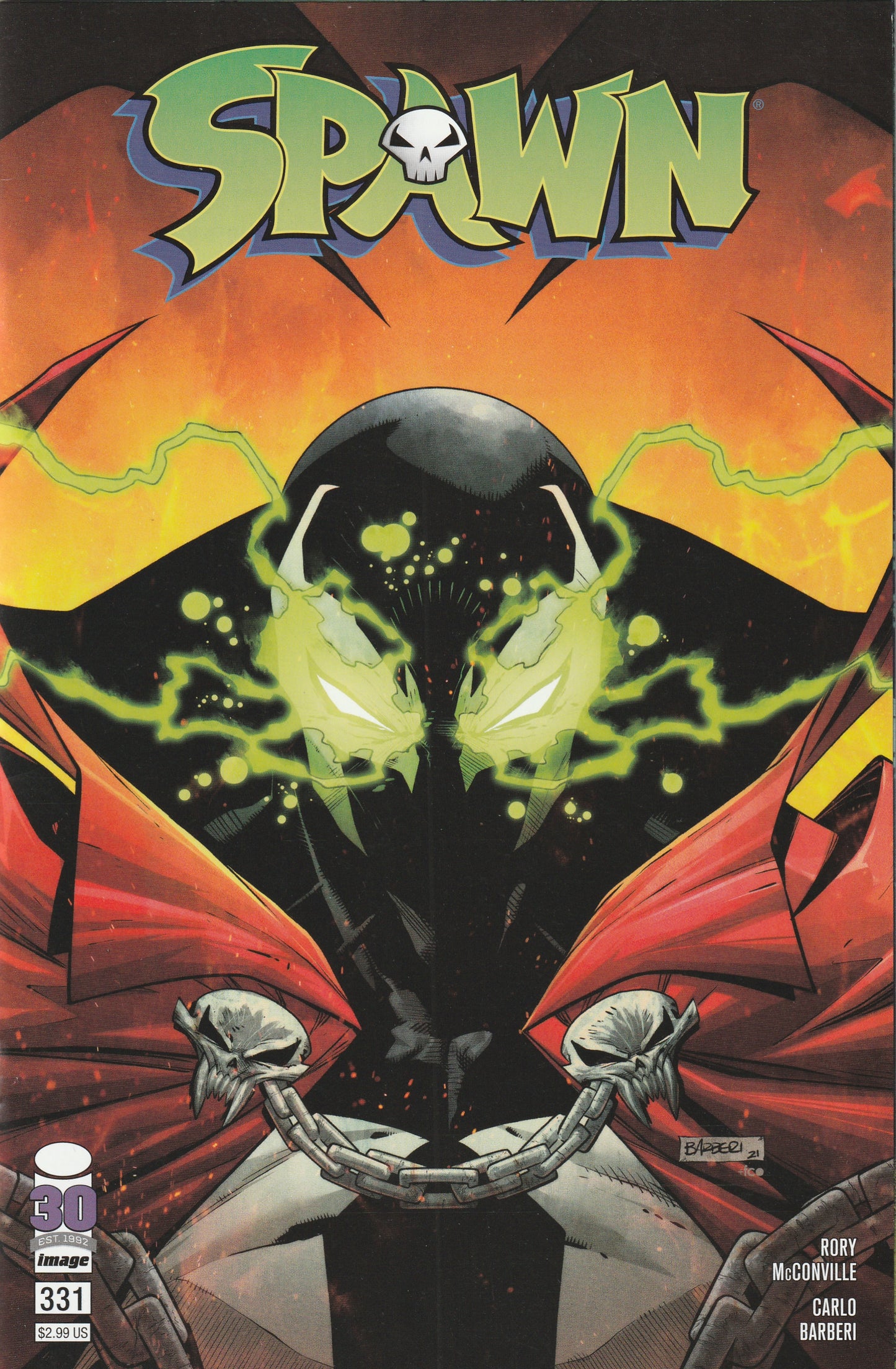 Spawn #331 (2022) - Cover B Carlo Barberi Variant Cover