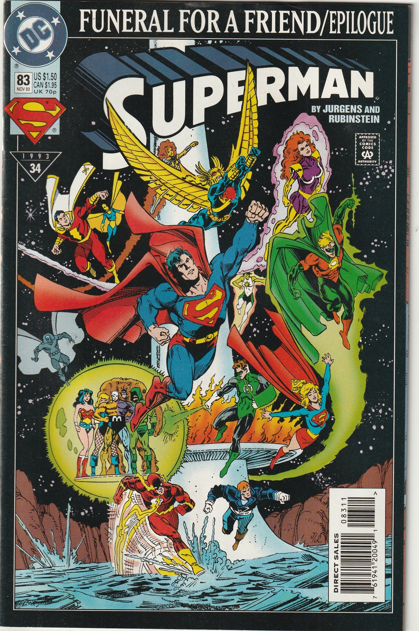 Superman #83 (Vol 2, 1993) - Funeral For A Friend