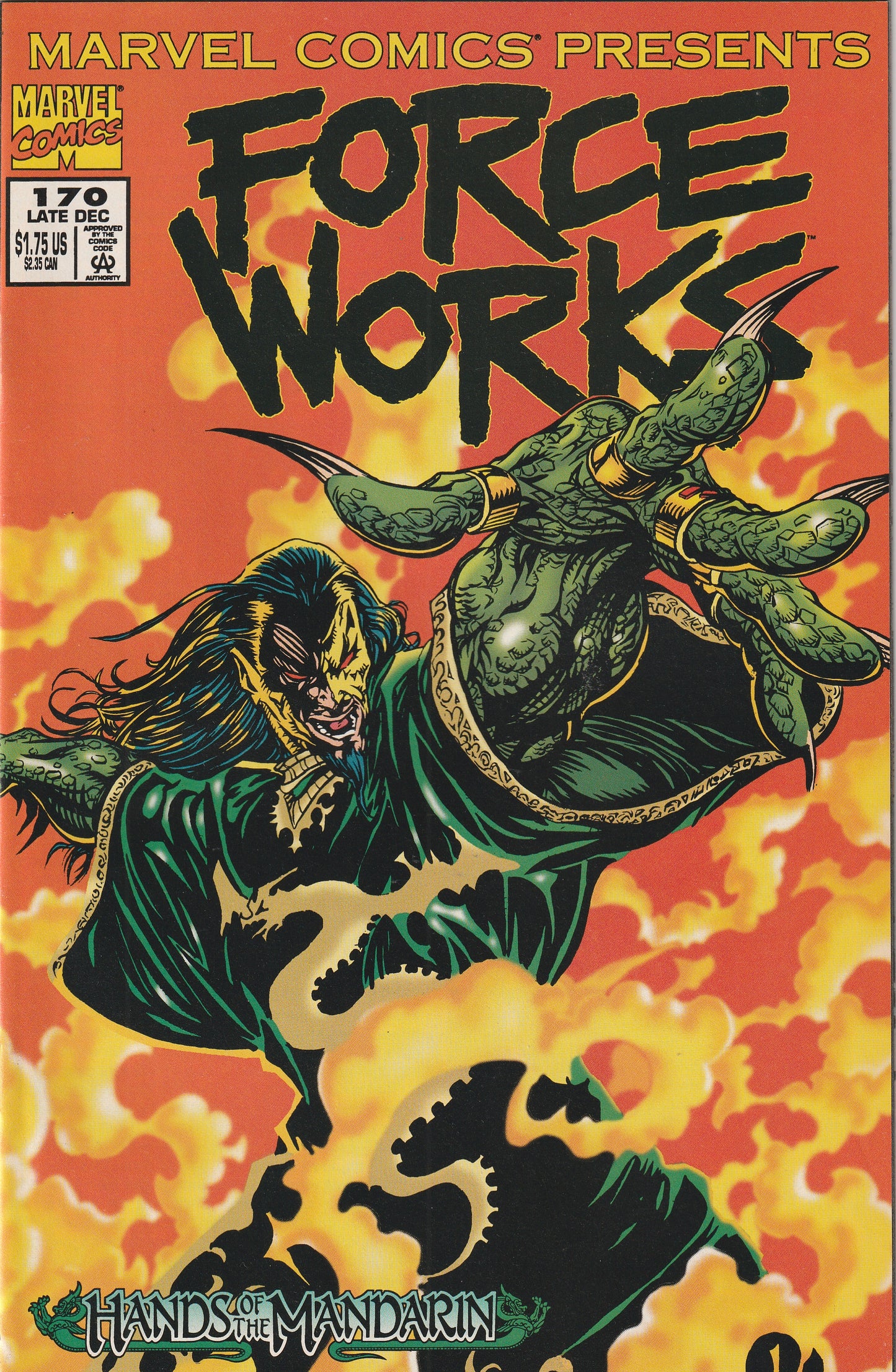 Marvel Comics Presents #170 (1994) - Vengeance, Mandarin, Force Works flip cover