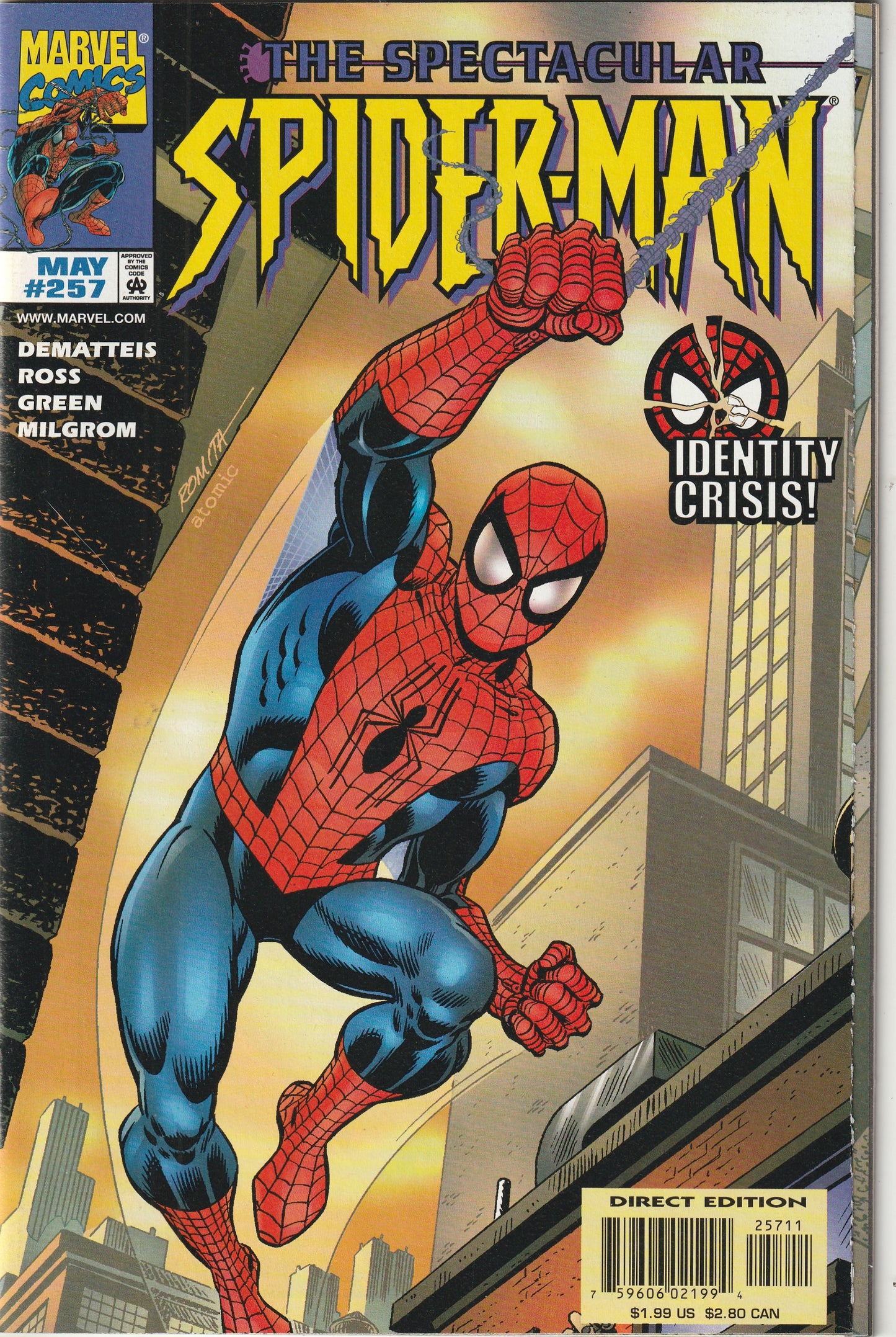 Spectacular Spider-Man #257 (1998) - Debut of Spider-Man's Prodigy Costume and Identity