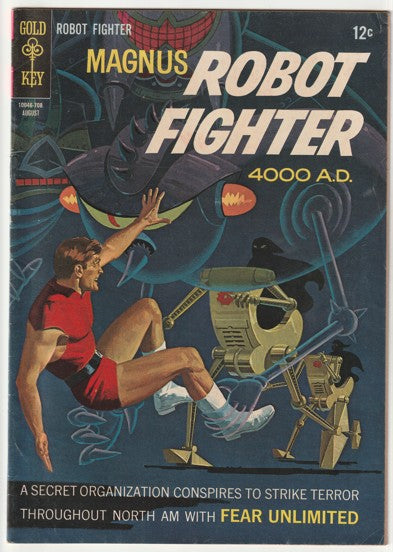 Magnus Robot Fighter #19 (1967) - Painted cover, Russ Manning art