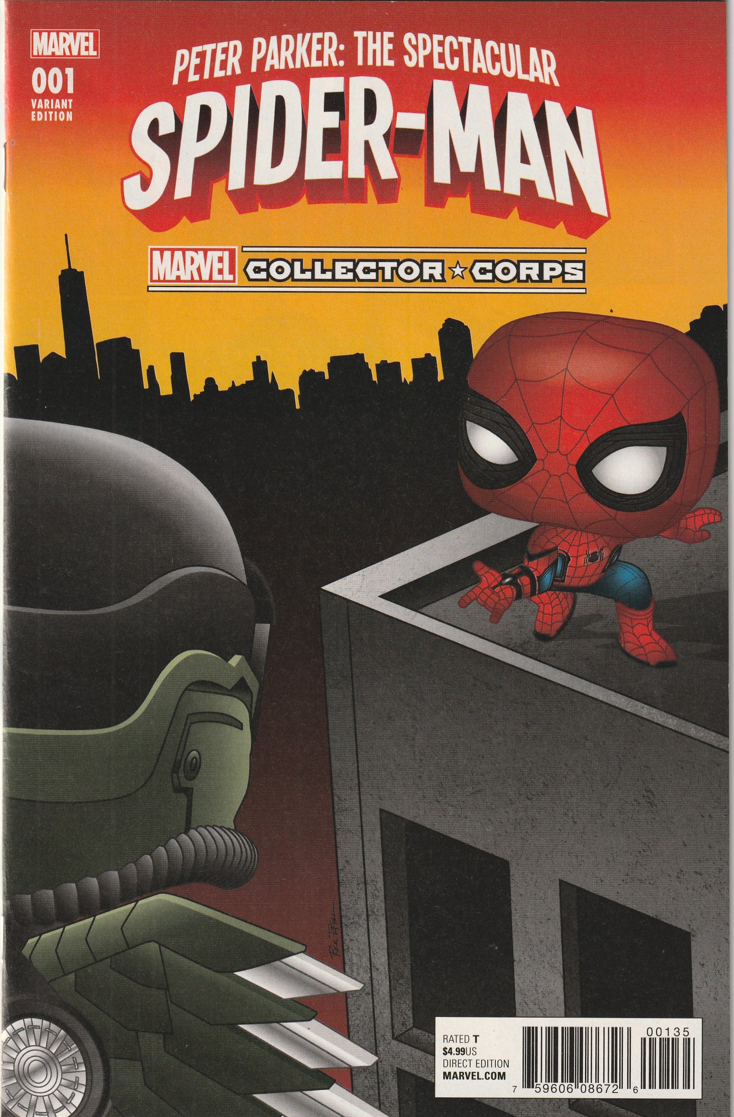 Peter Parker: The Spectacular Spider-Man #1 (2017) - Marvel Collector Corps Exclusive Ben Butcher Variant Cover
