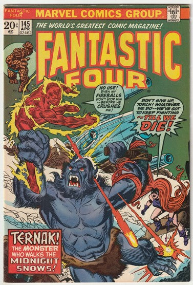 Fantastic Four #145 (1974) - 1st Appearance of Ternak
