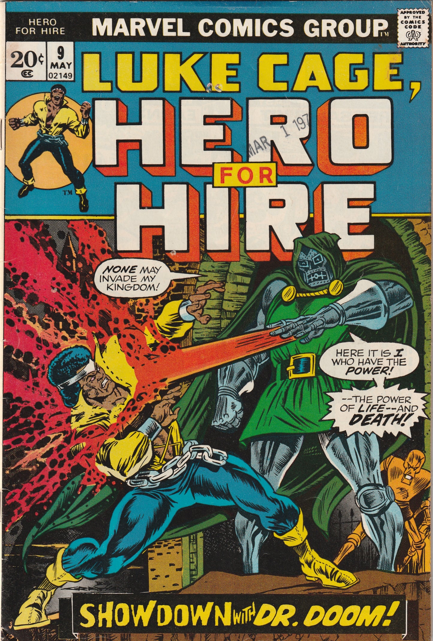 Luke Cage, Hero for Hire #9 (1973) - Doctor Doom Appearance