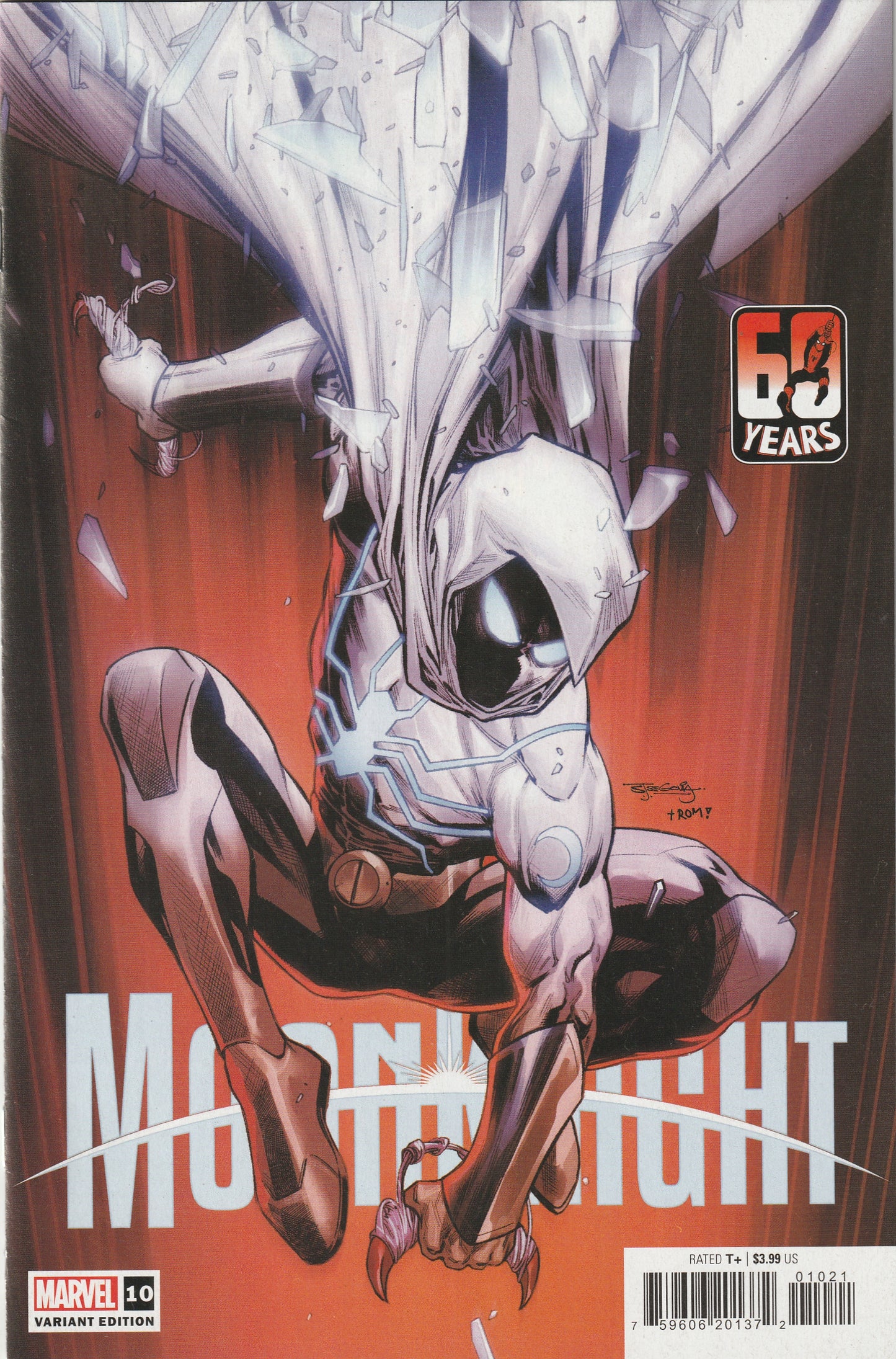 Moon Knight #10 (Vol 10, 2022) - Stephen Segovia Spider-Man Variant cover