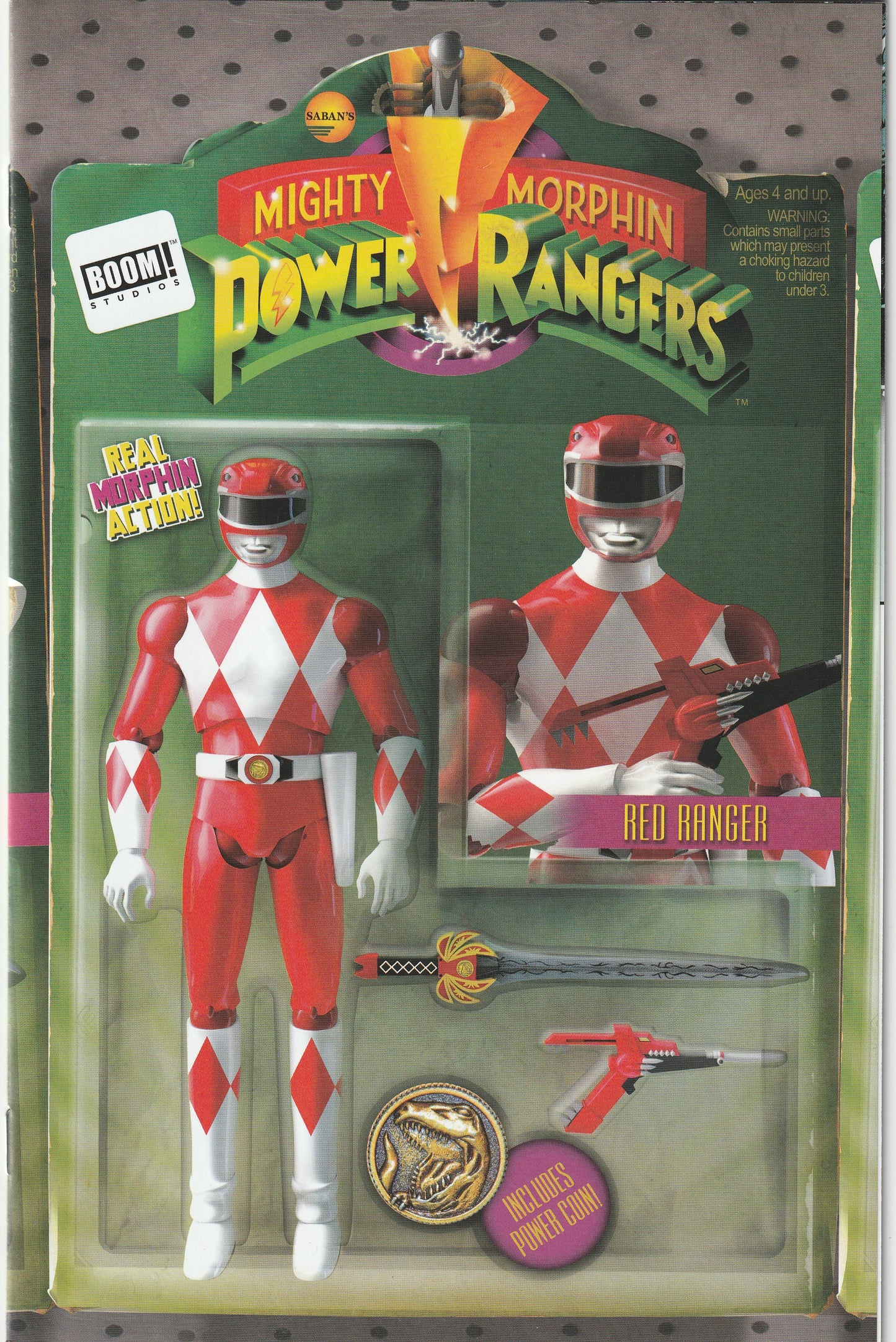 Mighty Morphin Power Rangers #2 (2016) - David Ryan Robinson Action Figure Variant Cover