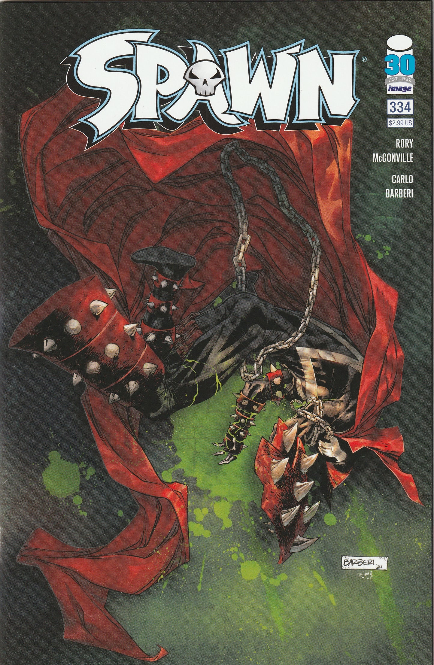 Spawn #334 (2022) - Cover B Carlo Barberi