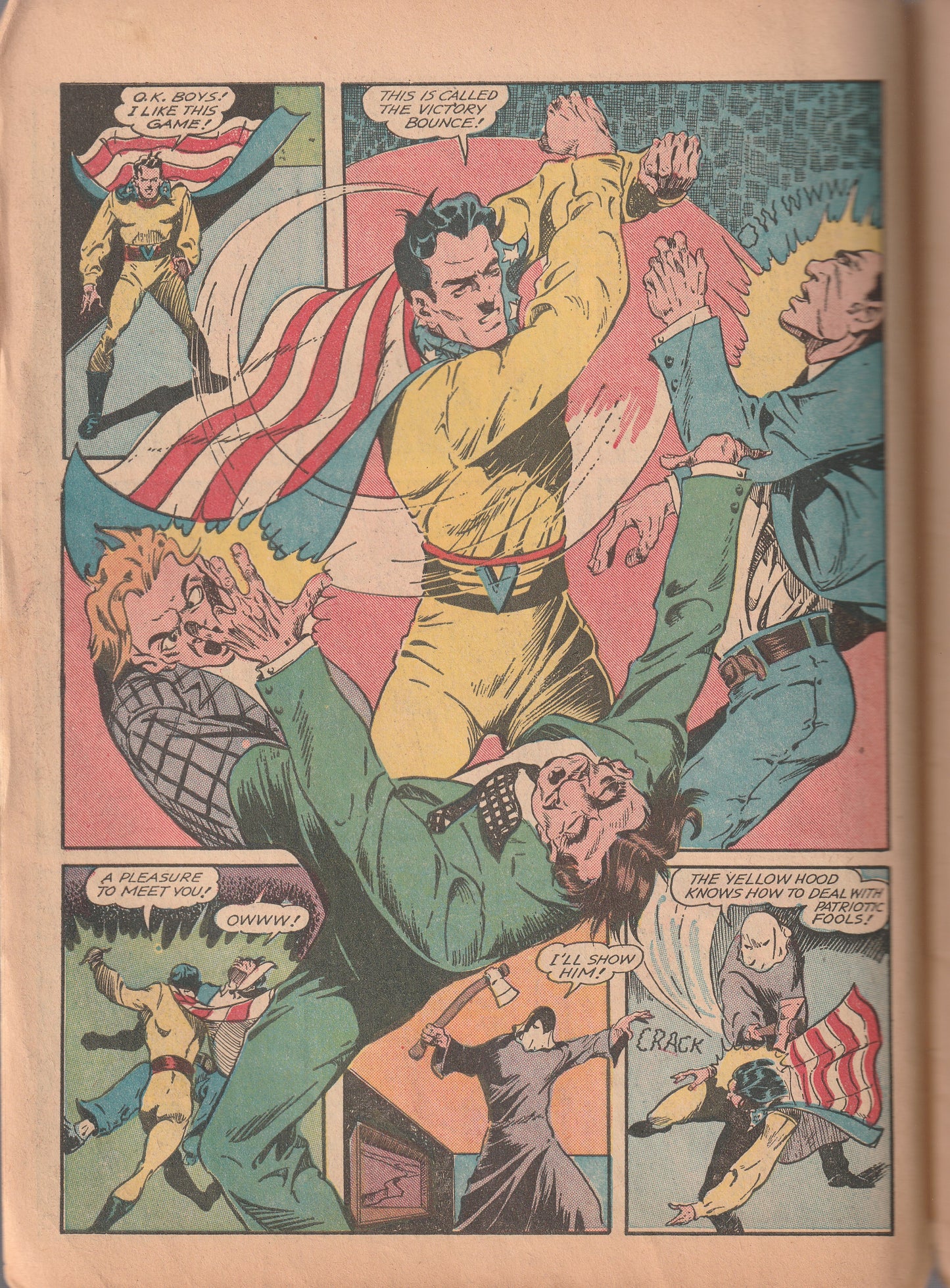 Major Victory Comics #3 (1945) - Rocket Boy appearance