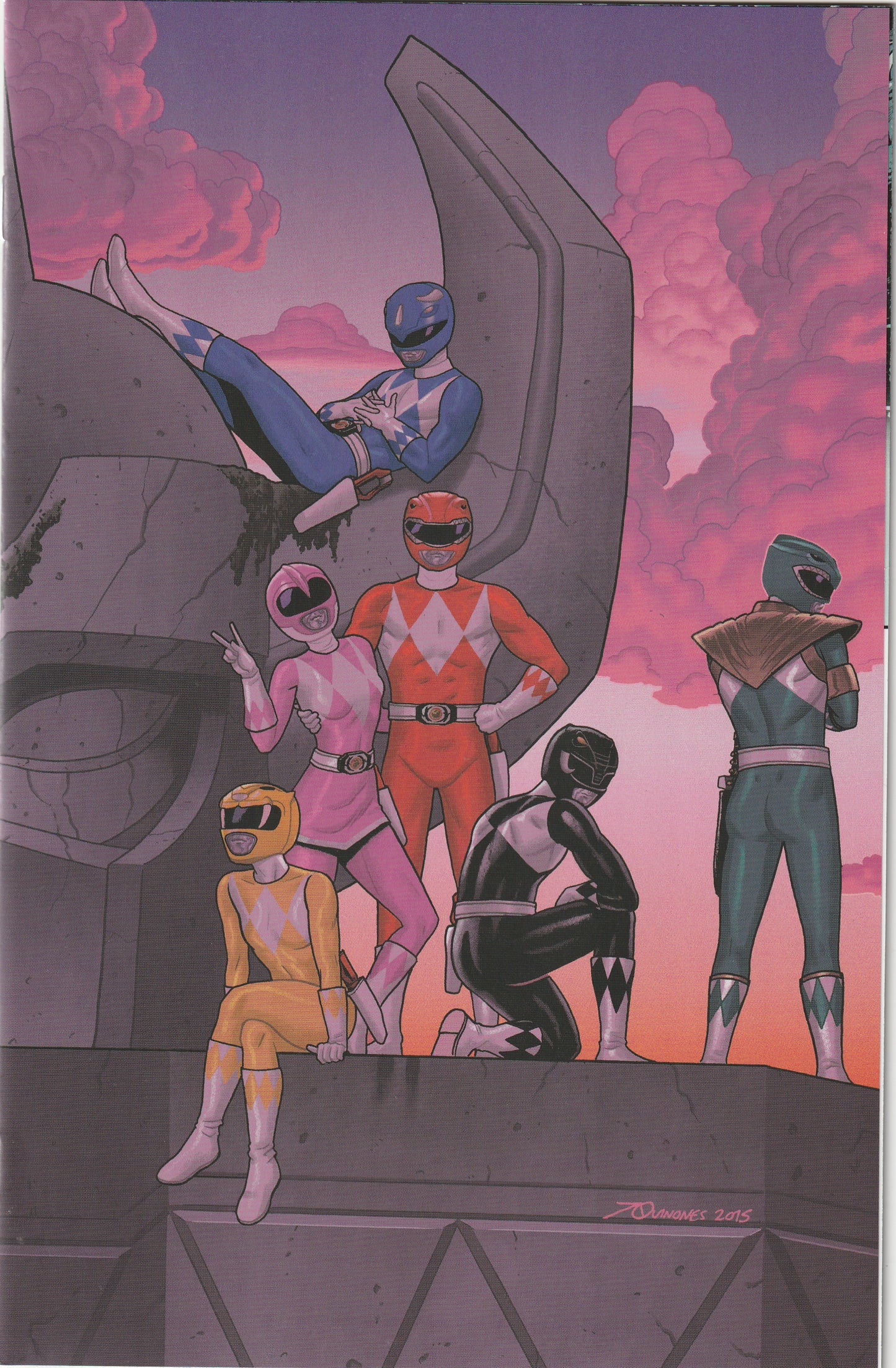 Mighty Morphin Power Rangers #2 (2016) - Joe Quinones Virgin Variant Cover 1:50 ratio