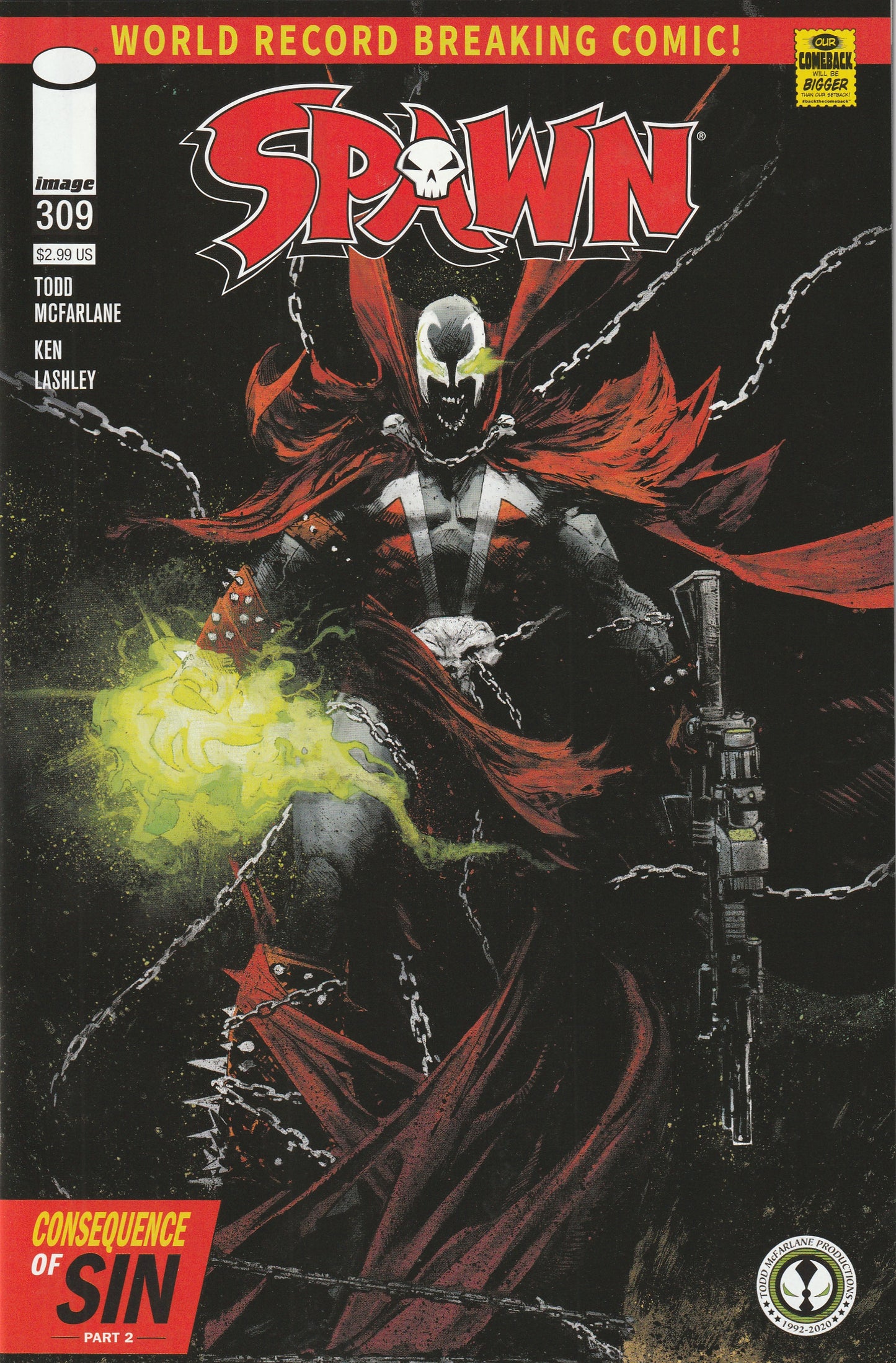 Spawn #309 (2020) - Cover C by Gerardo Zaffino - Gunslinger
