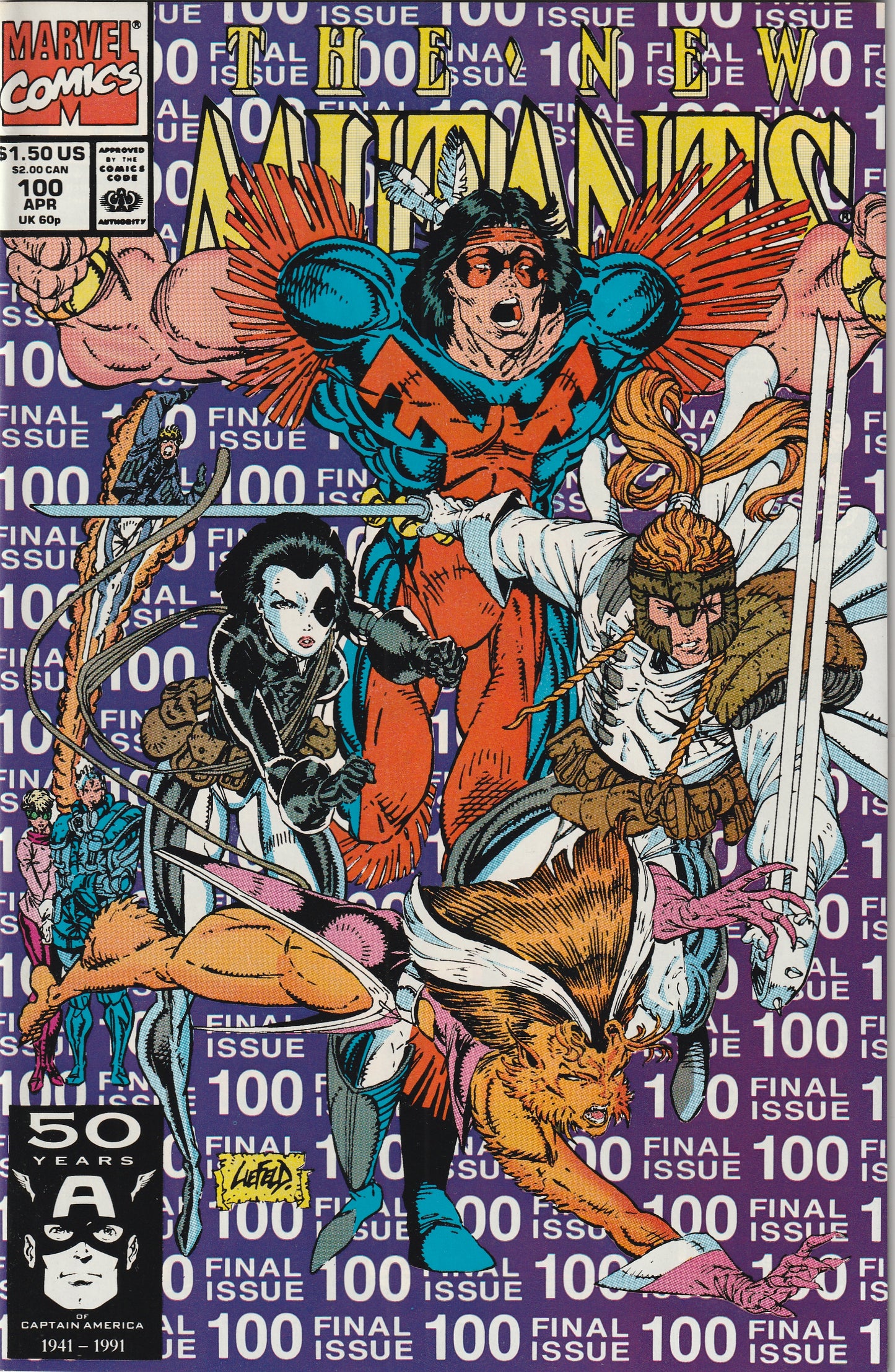 New Mutants #100 (1991) - 1st Appearance of X-Force Team