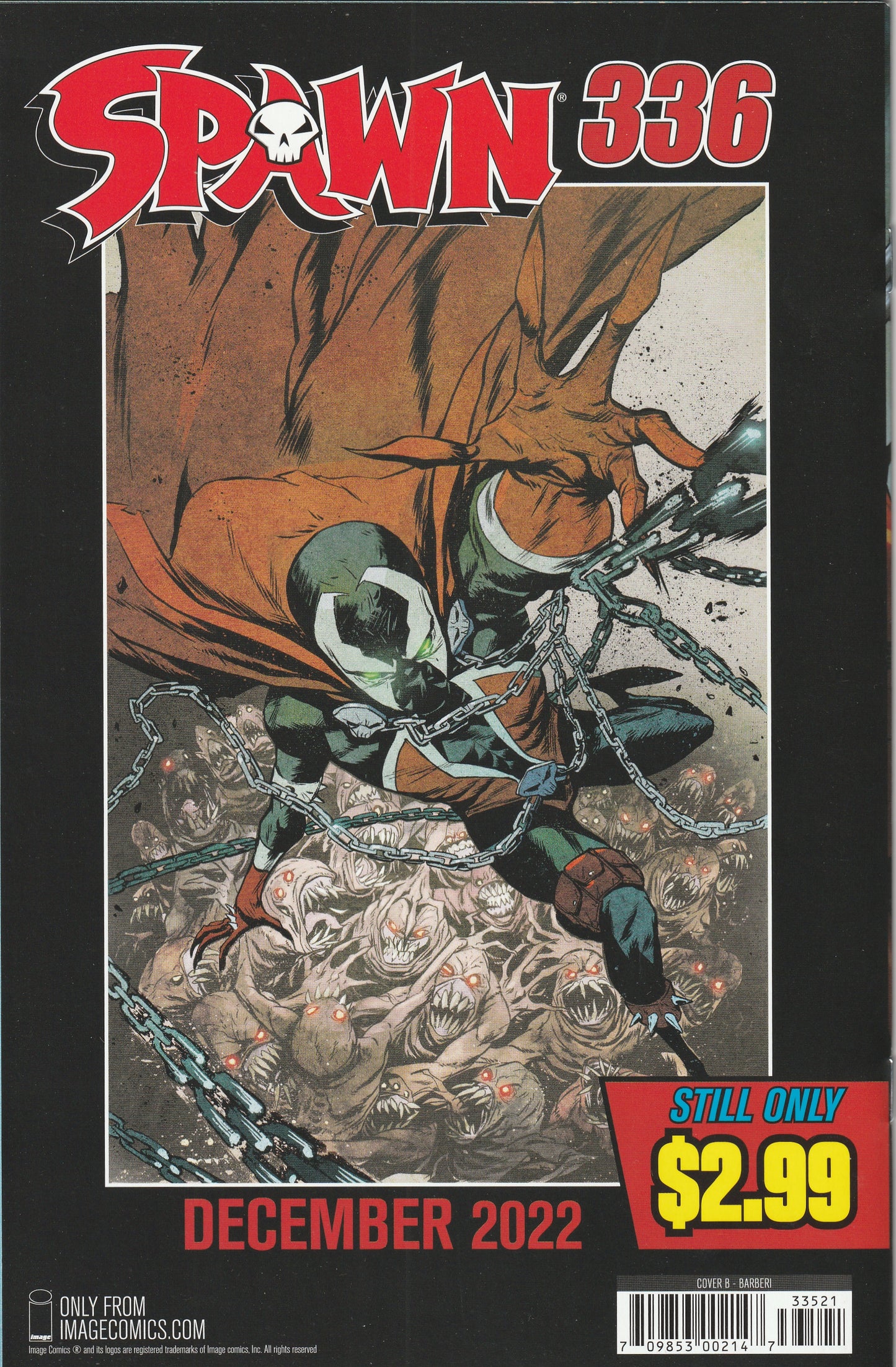 Spawn #335 (2022) - Cover B Carlo Barberi