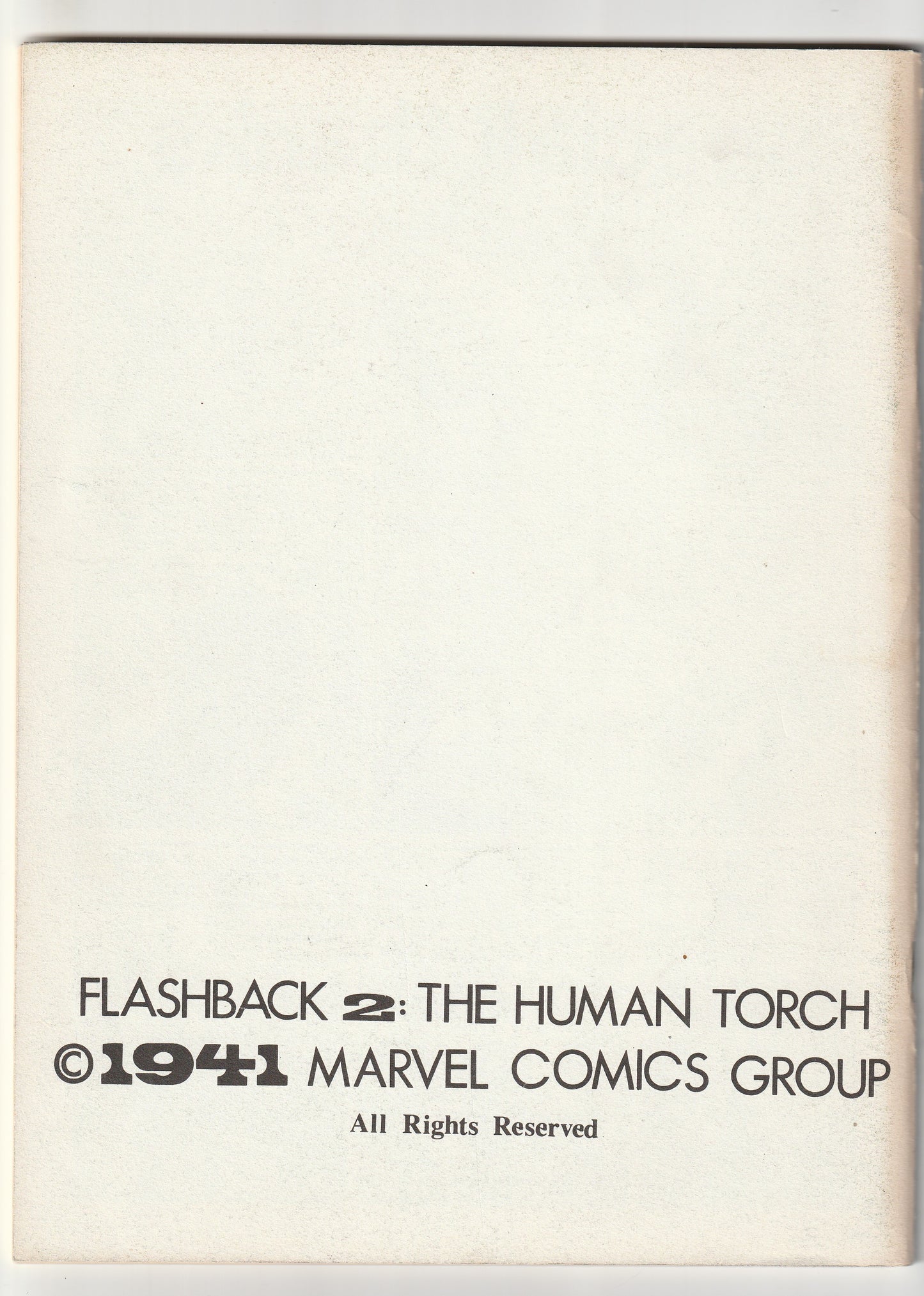 Flashback #2 - Reprints Human Torch #5 (1971)