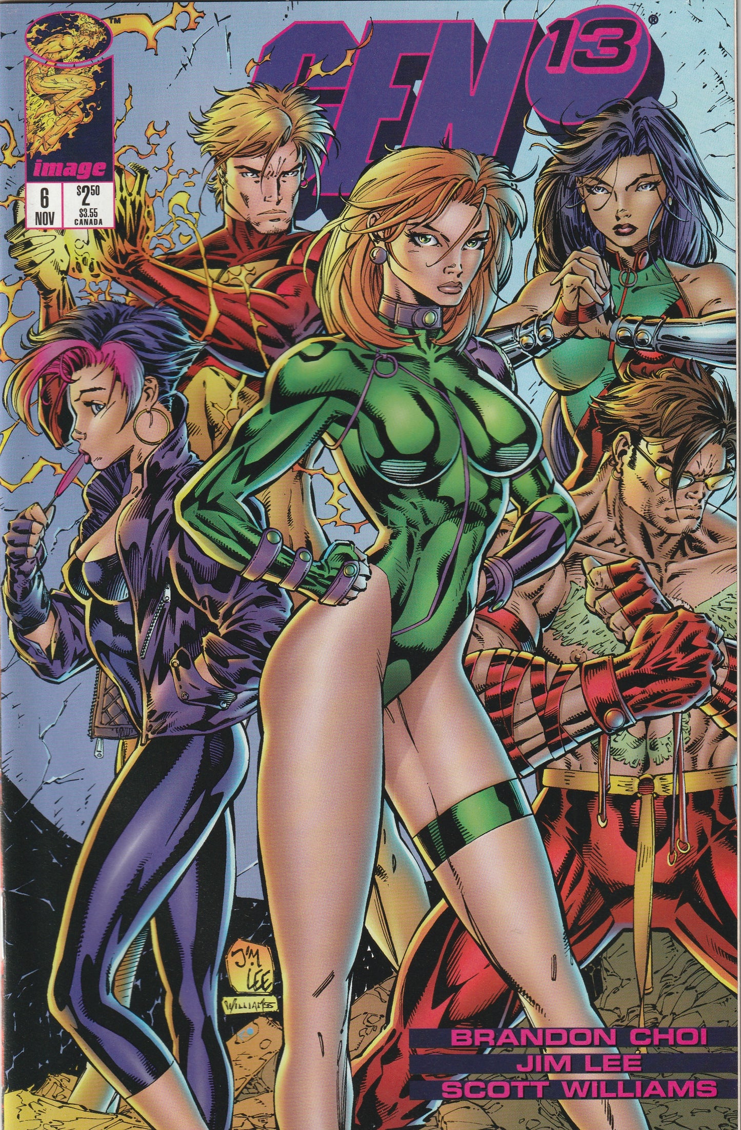 Gen 13 #6 (Volume 2, 1995) - Jim Lee cover