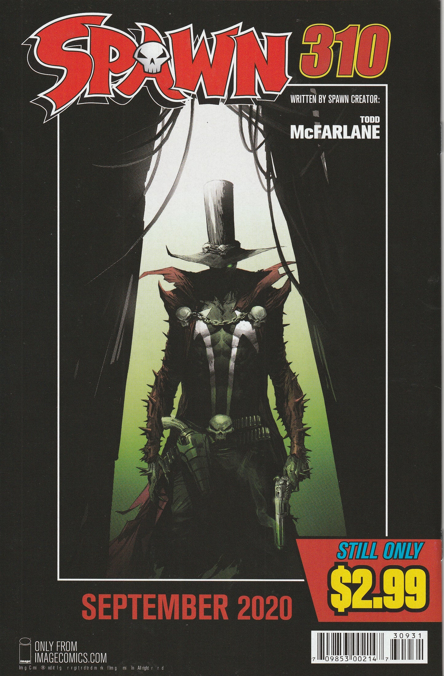 Spawn #309 (2020) - Cover C by Gerardo Zaffino - Gunslinger