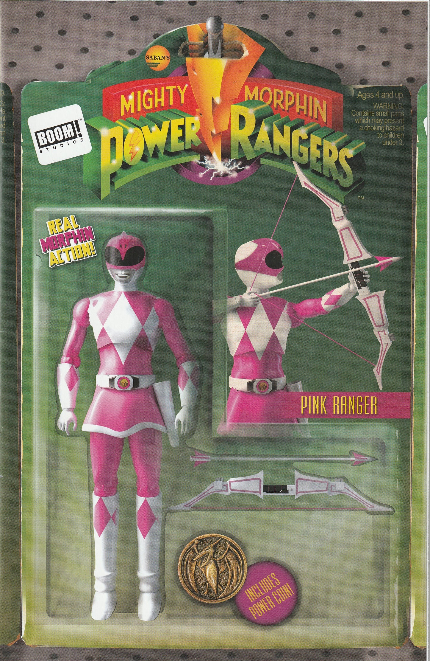 Mighty Morphin Power Rangers #3 (2016) - David Ryan Robinson Action Figure Variant Cover