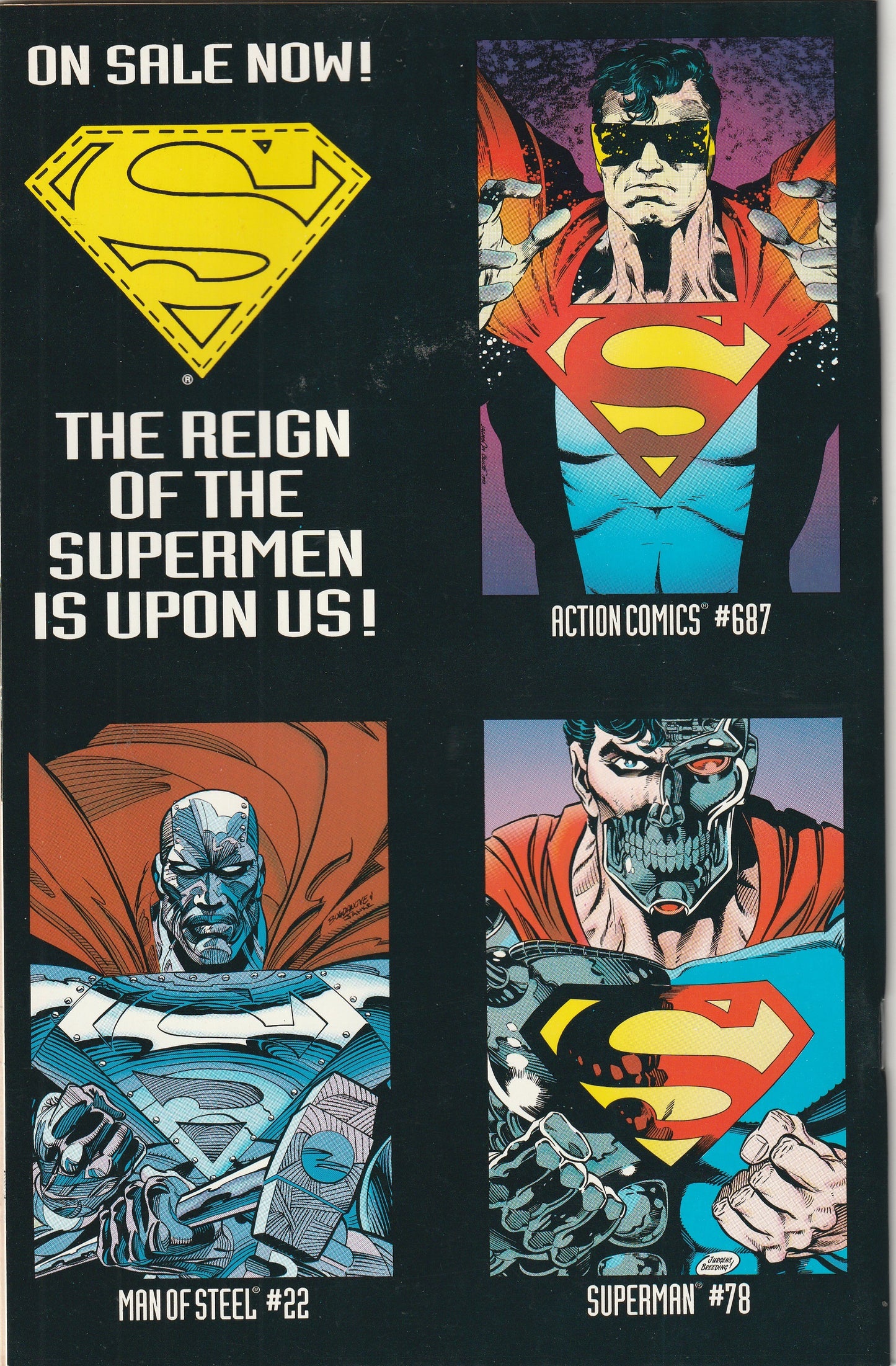 Adventures of Superman #501 (1993) - Reign of the Supermen! Deluxe Die-Cut Edition