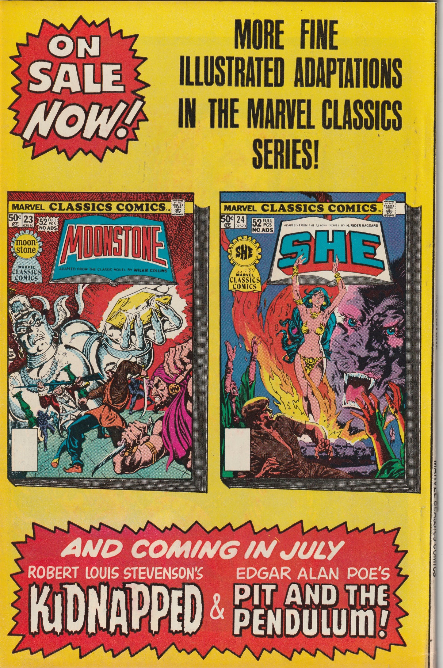 Marvel Classics Comics #23 (1977) - Moonstone