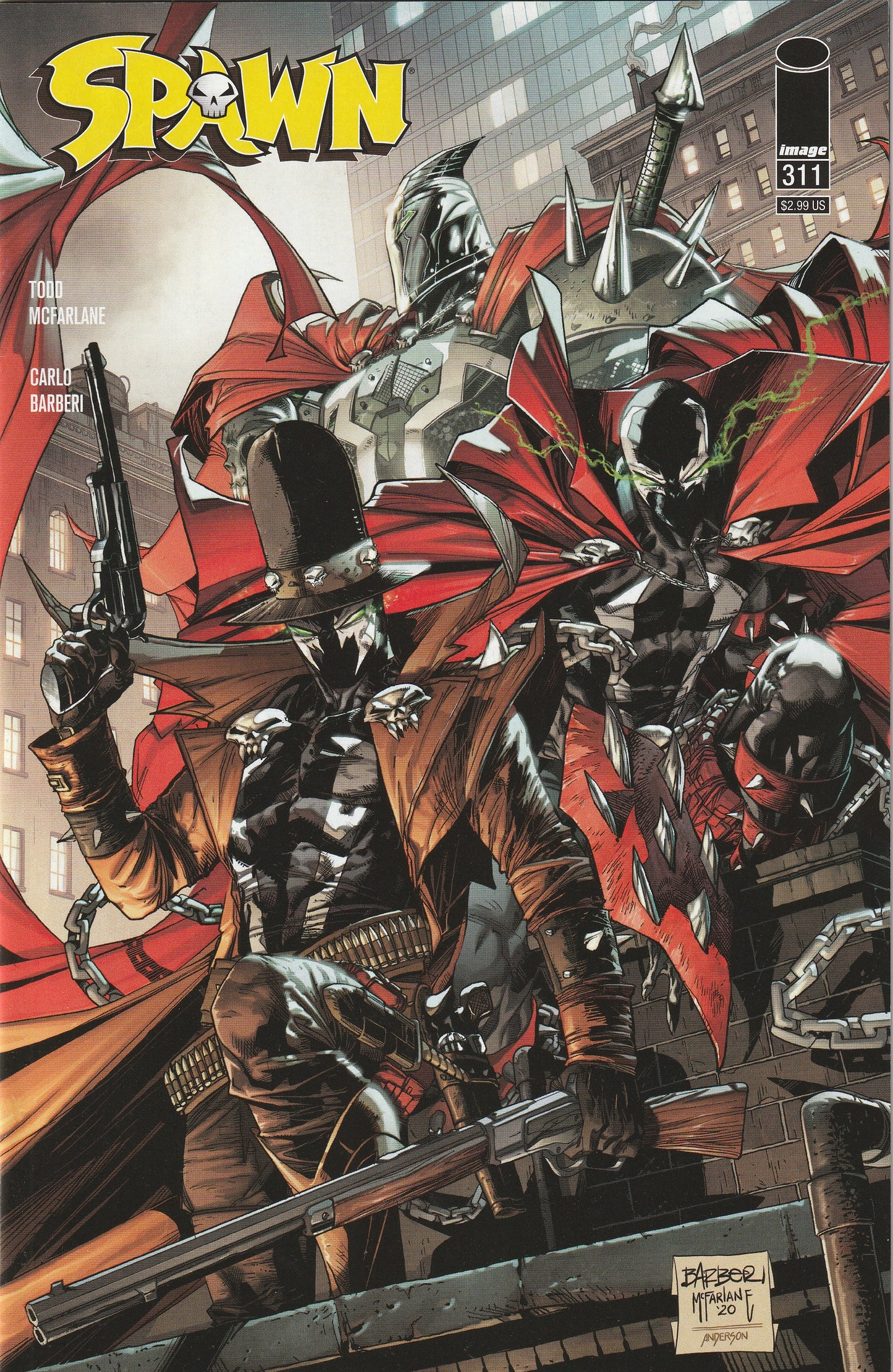 Spawn #311 (2020) - Cover C by Carlo Barberi