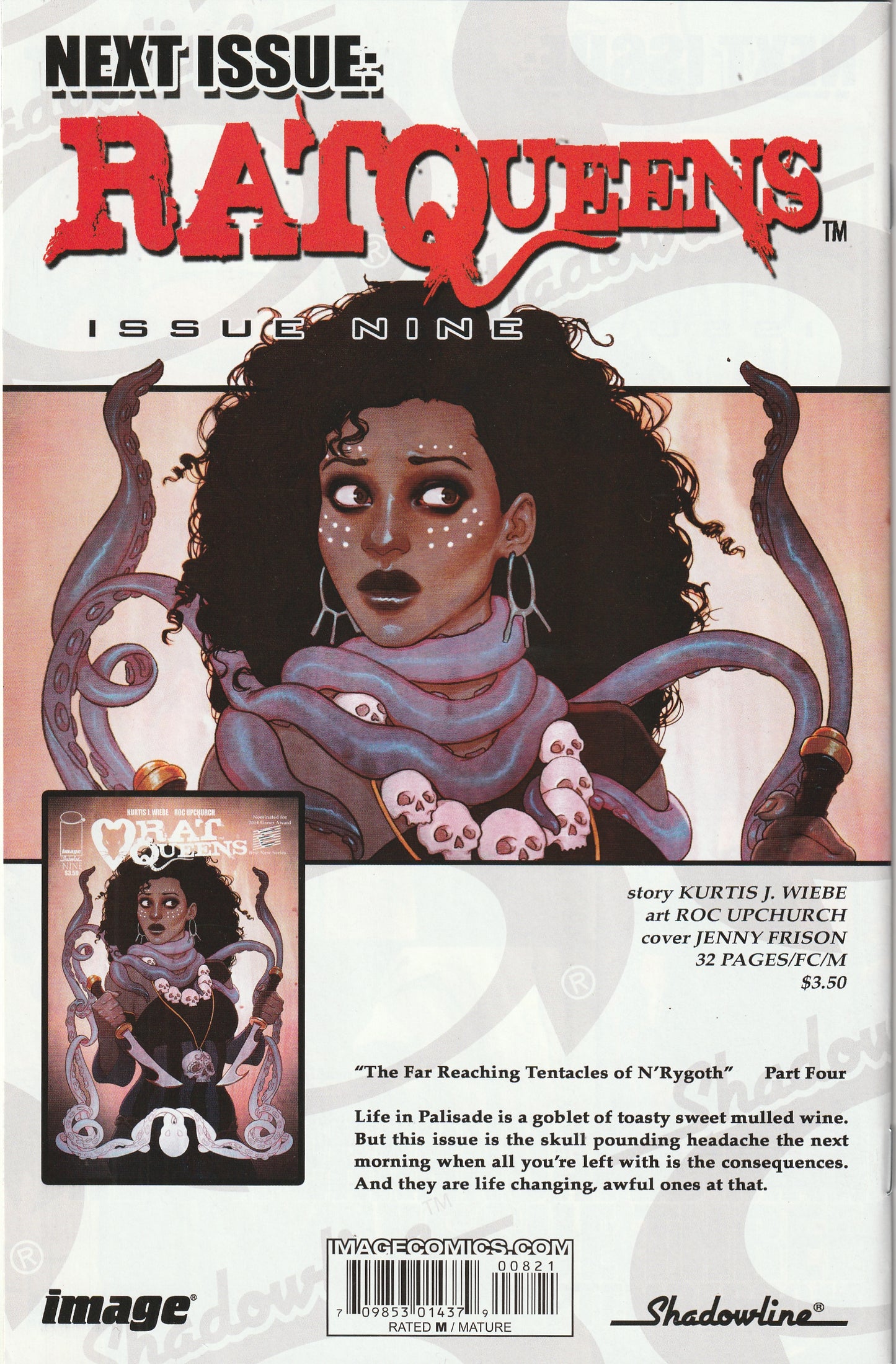 Rat Queens #8 (2014) - Cover B by Michael Avon Oeming, 1:10 Ratio