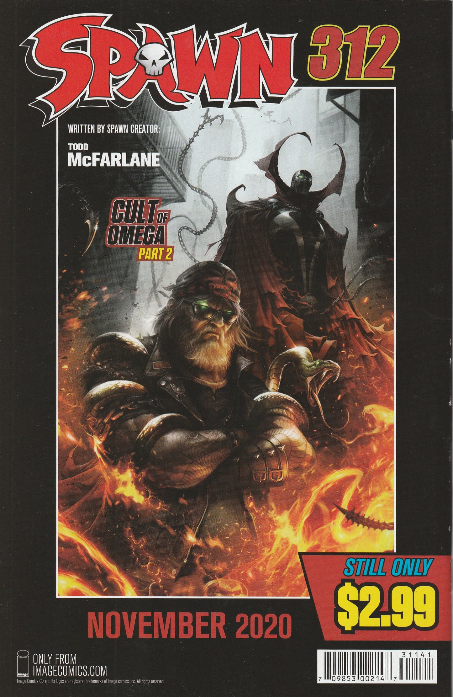 Spawn #311 (2020) - Incentive Todd McFarlane Black & White Variant Cover