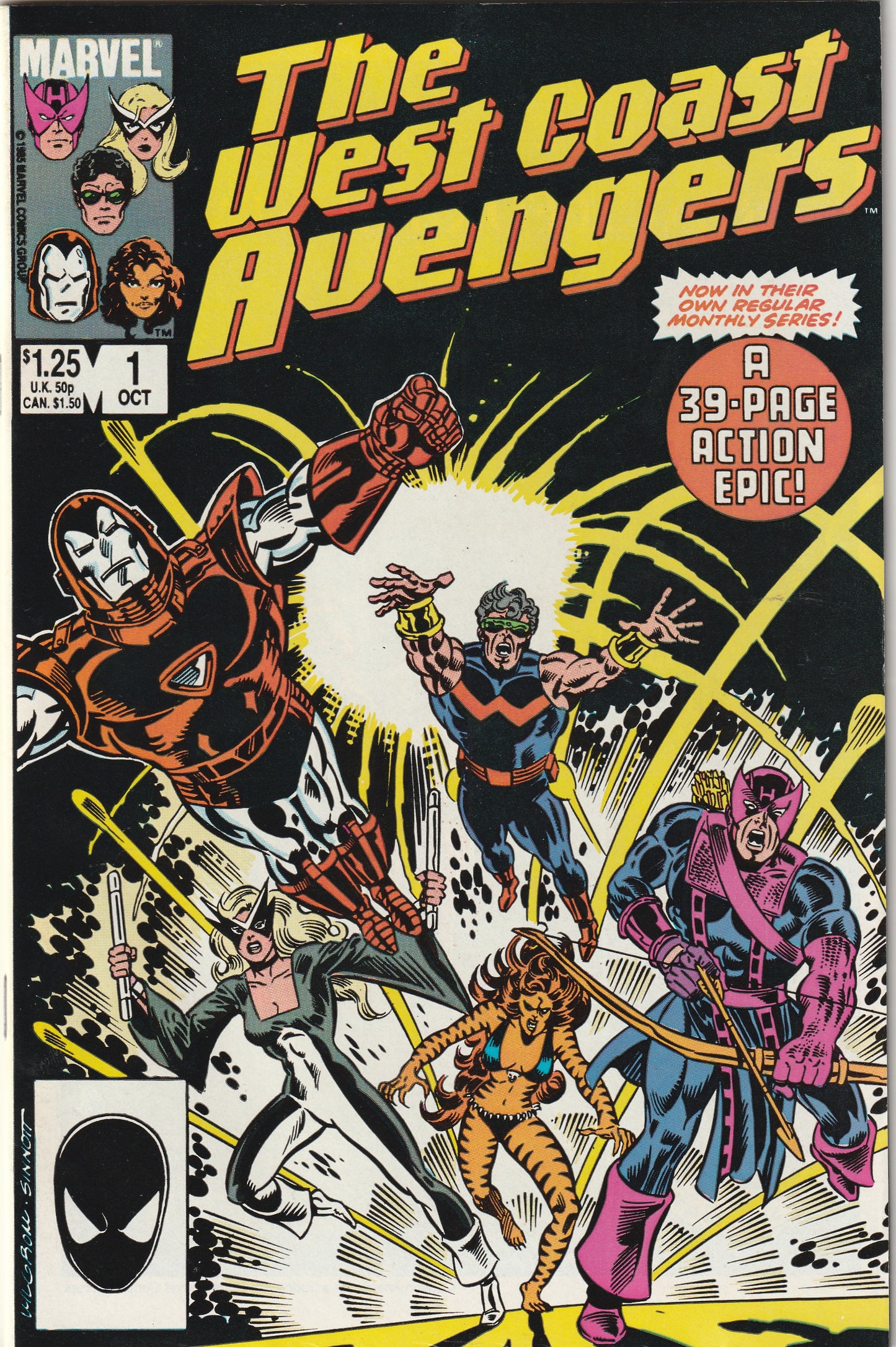West Coast Avengers #1 (1985) - Iron Man’s Silver Centurion armor