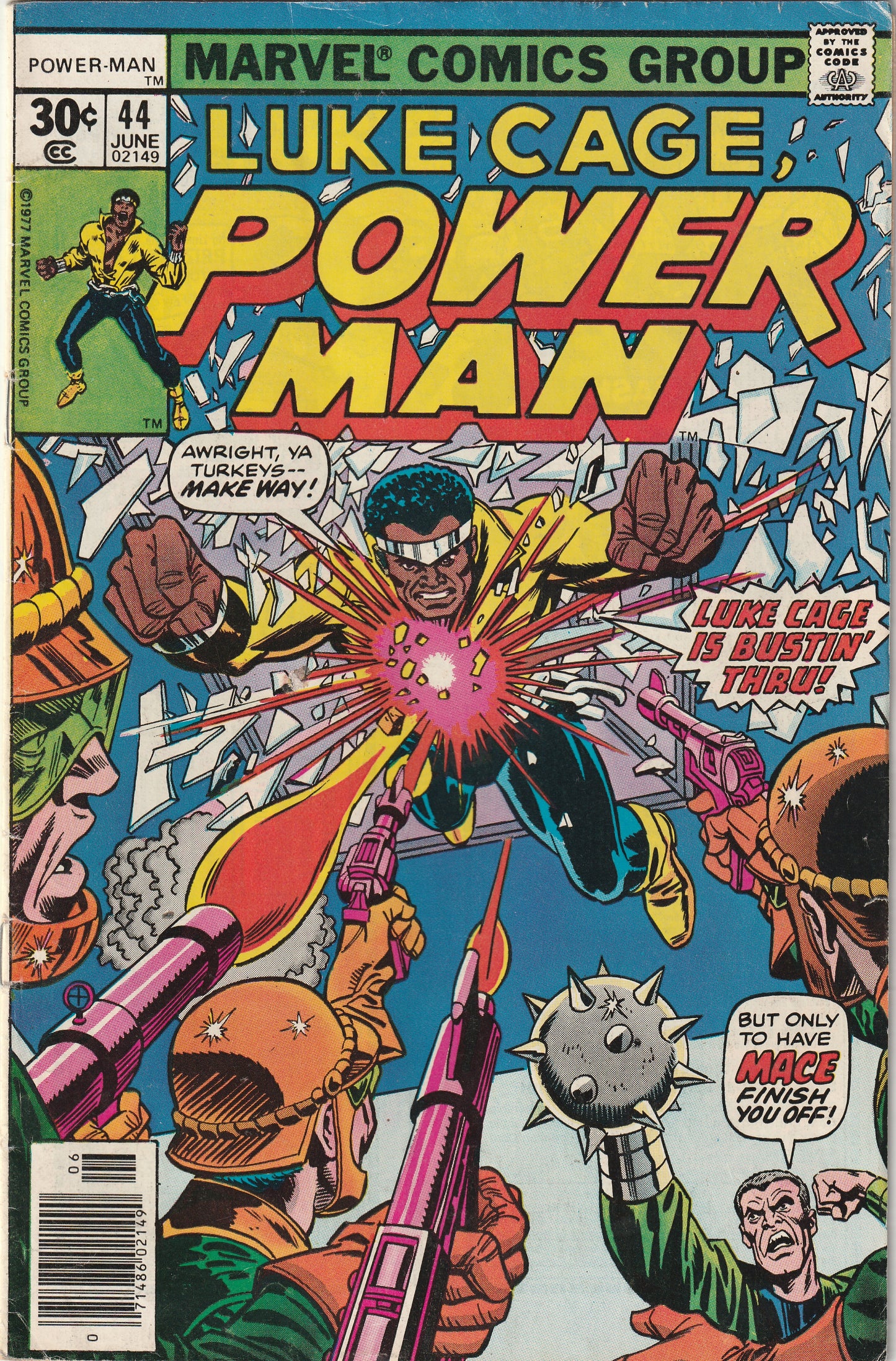 Luke Cage, Power Man #44 (1977) - Mace Appearance