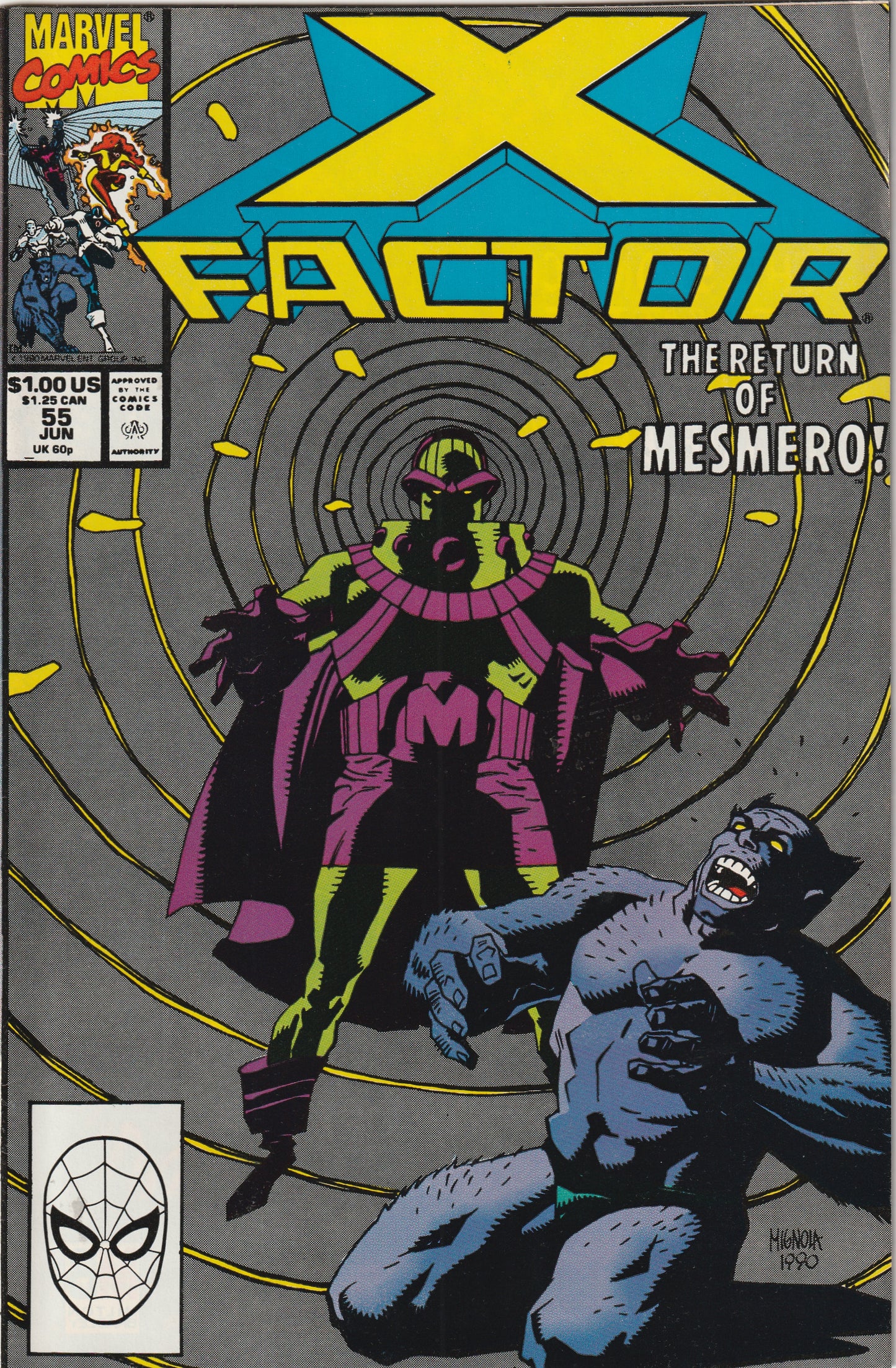 X-Factor #55 (1990) - Mesmero Appearance