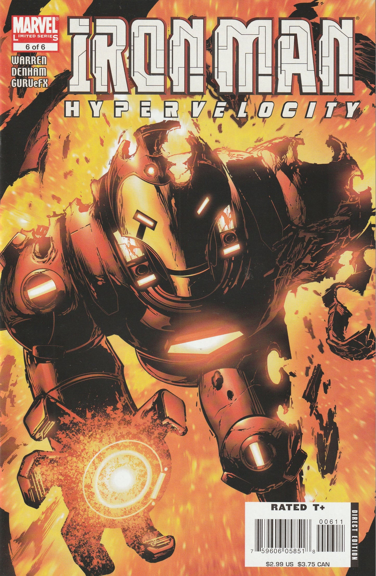 Iron Man Hypervelocity (2007) - 6 issue mini series